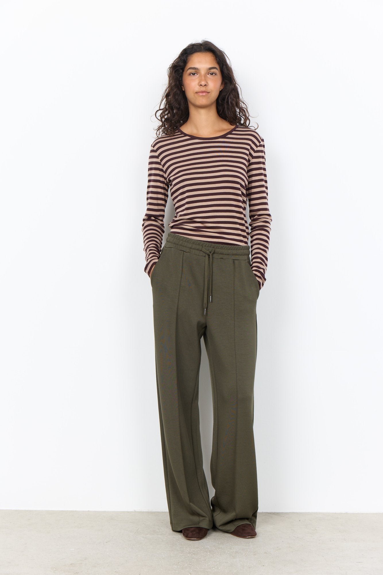 Soya Concept Damen T-Shirts Camel Combi