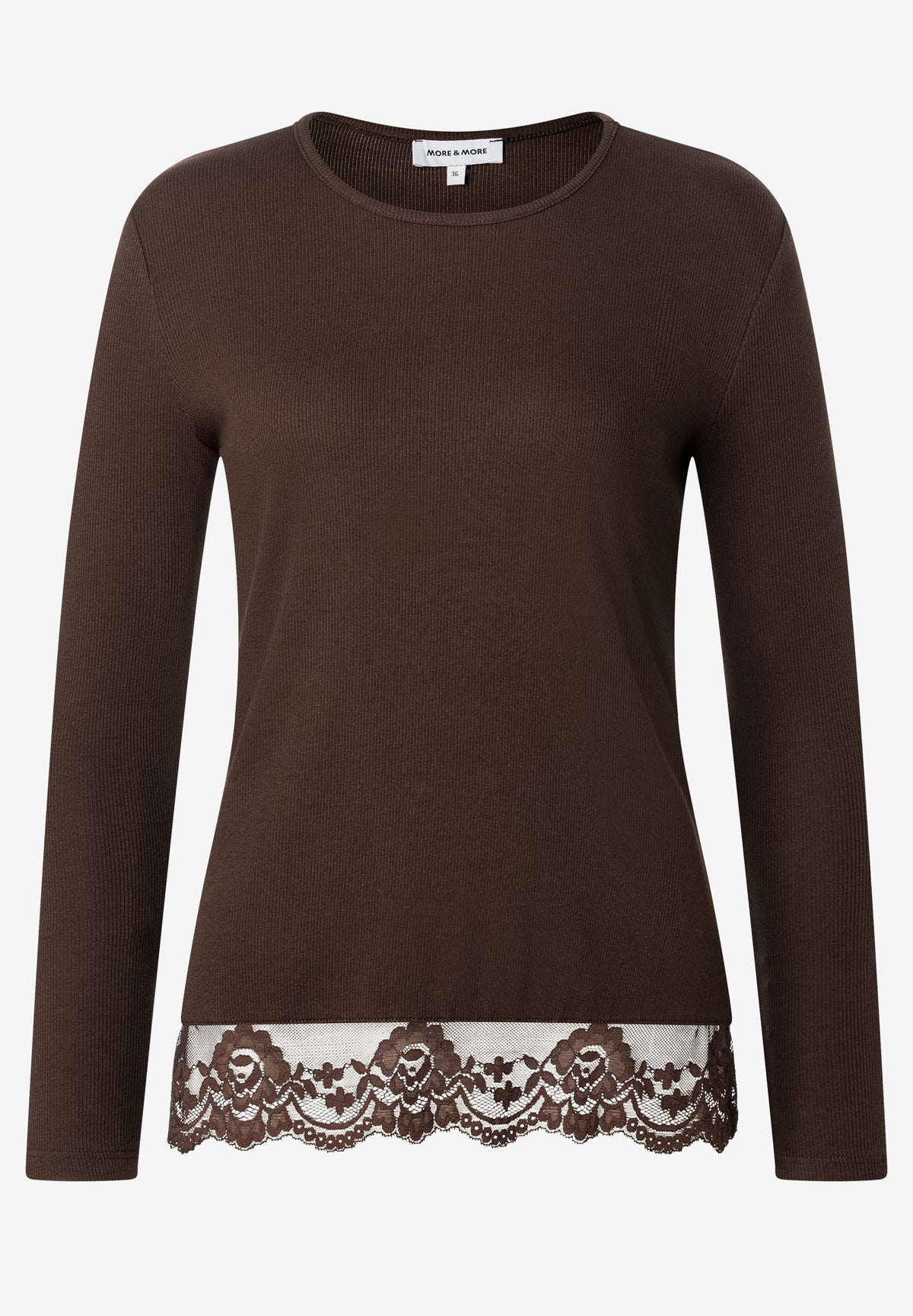 More & More Damen T-Shirts  Espresso B