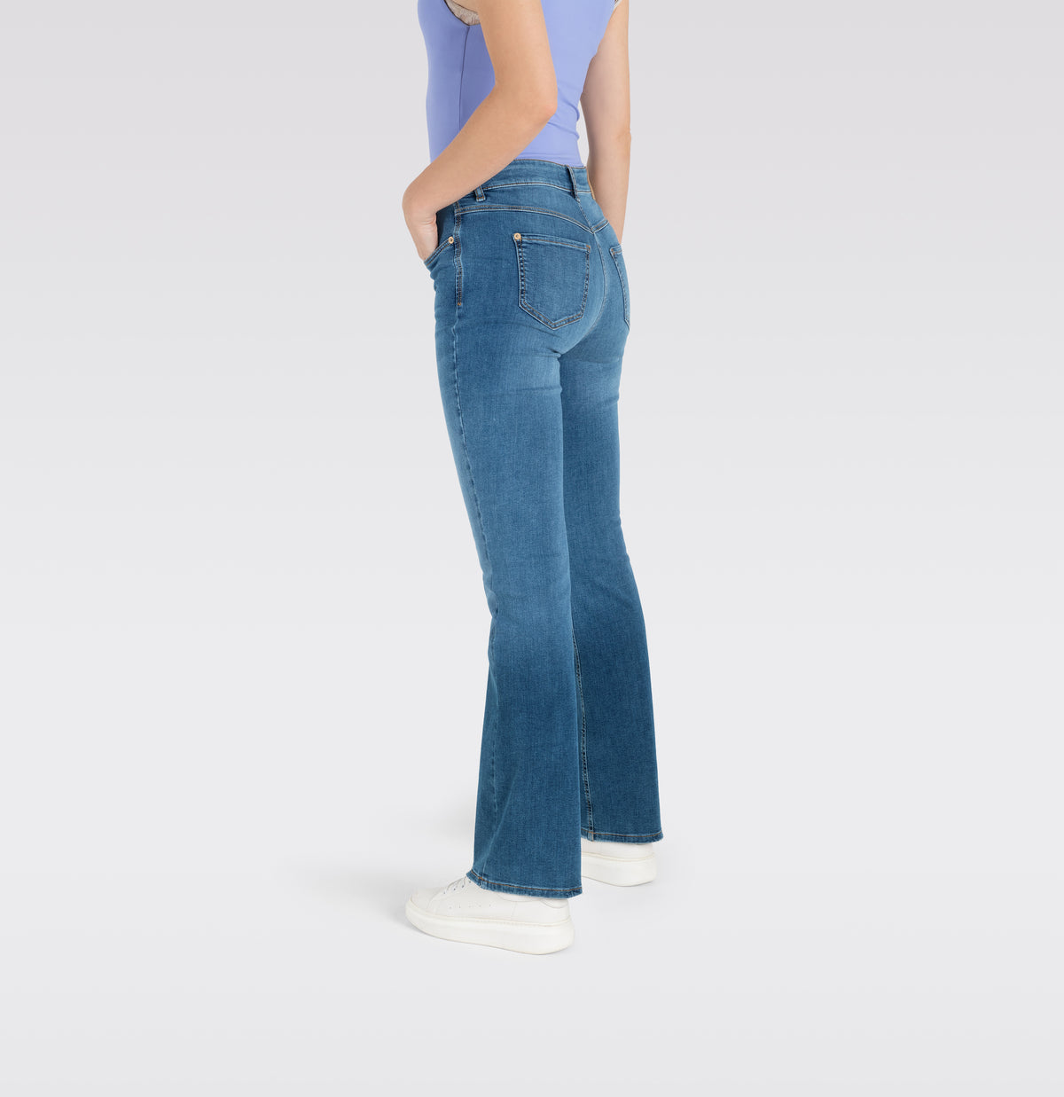 Mac Damen Jeans Medium Blue Aut