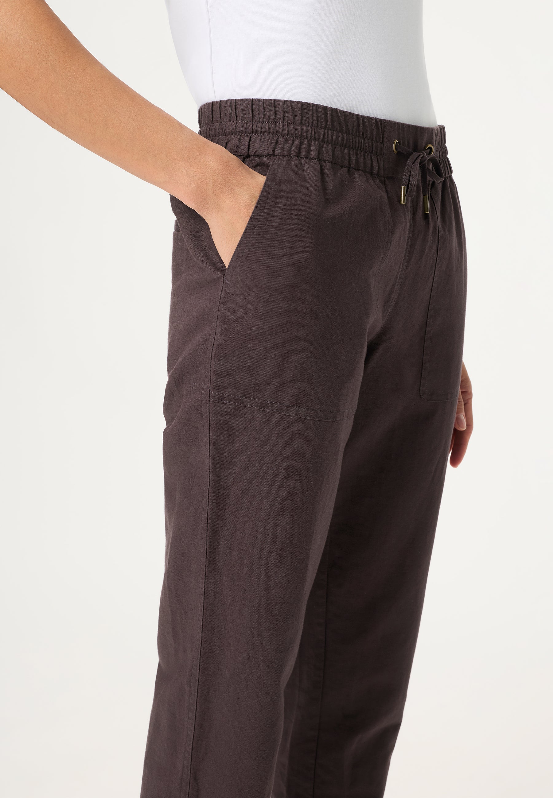 Olsen Damen Hosen  Dark Brow