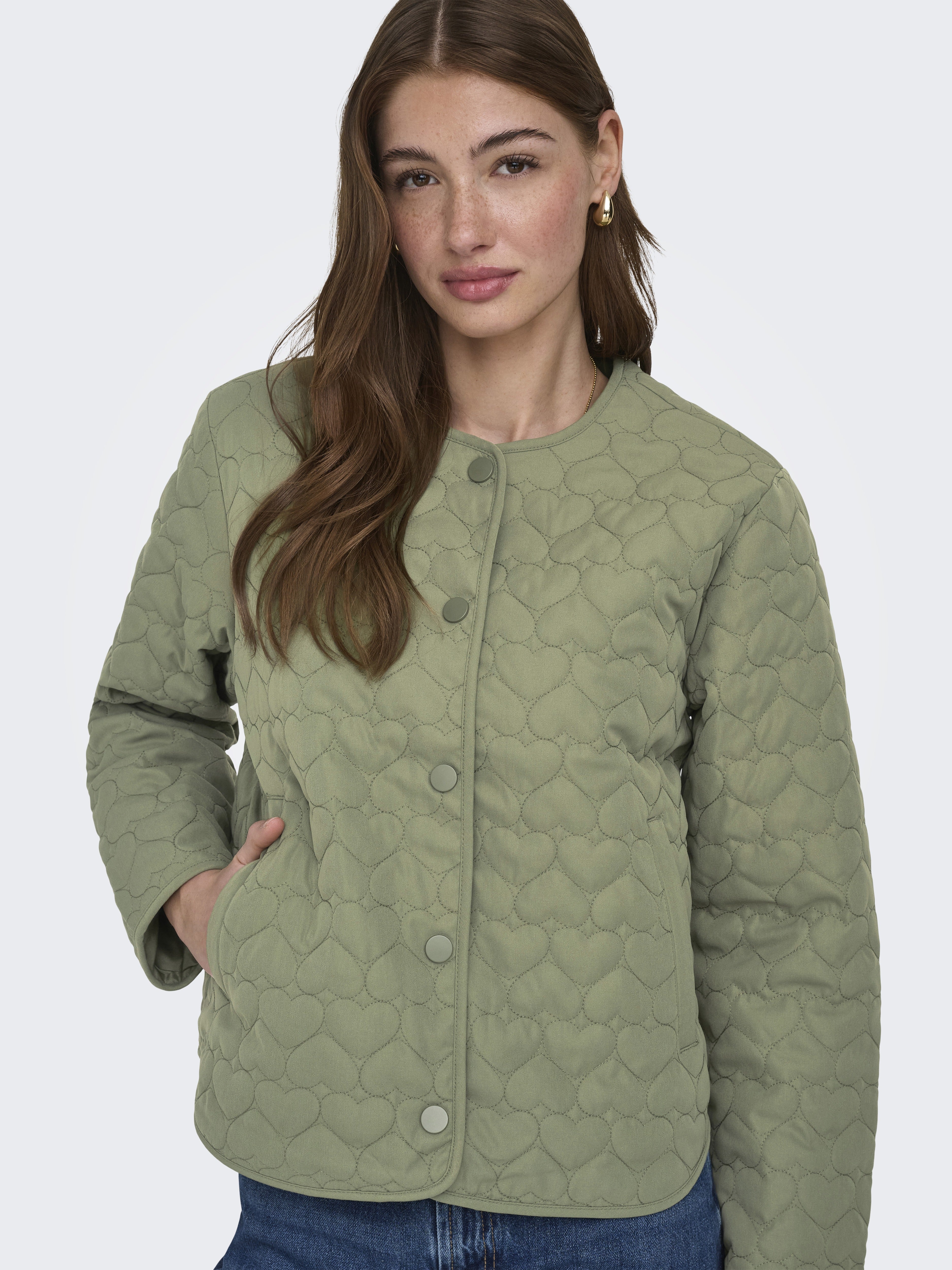 Only Damen Jacken Oil Green