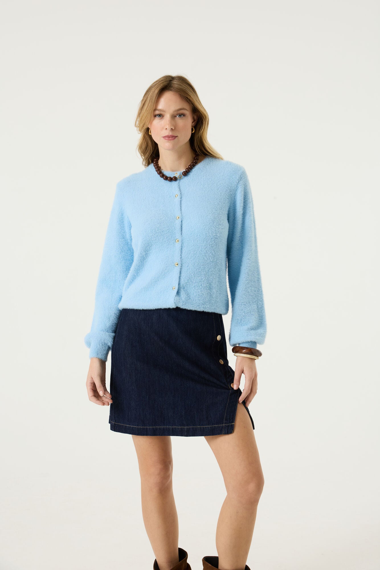 Garcia Damen Strickjacken Breeze Blue