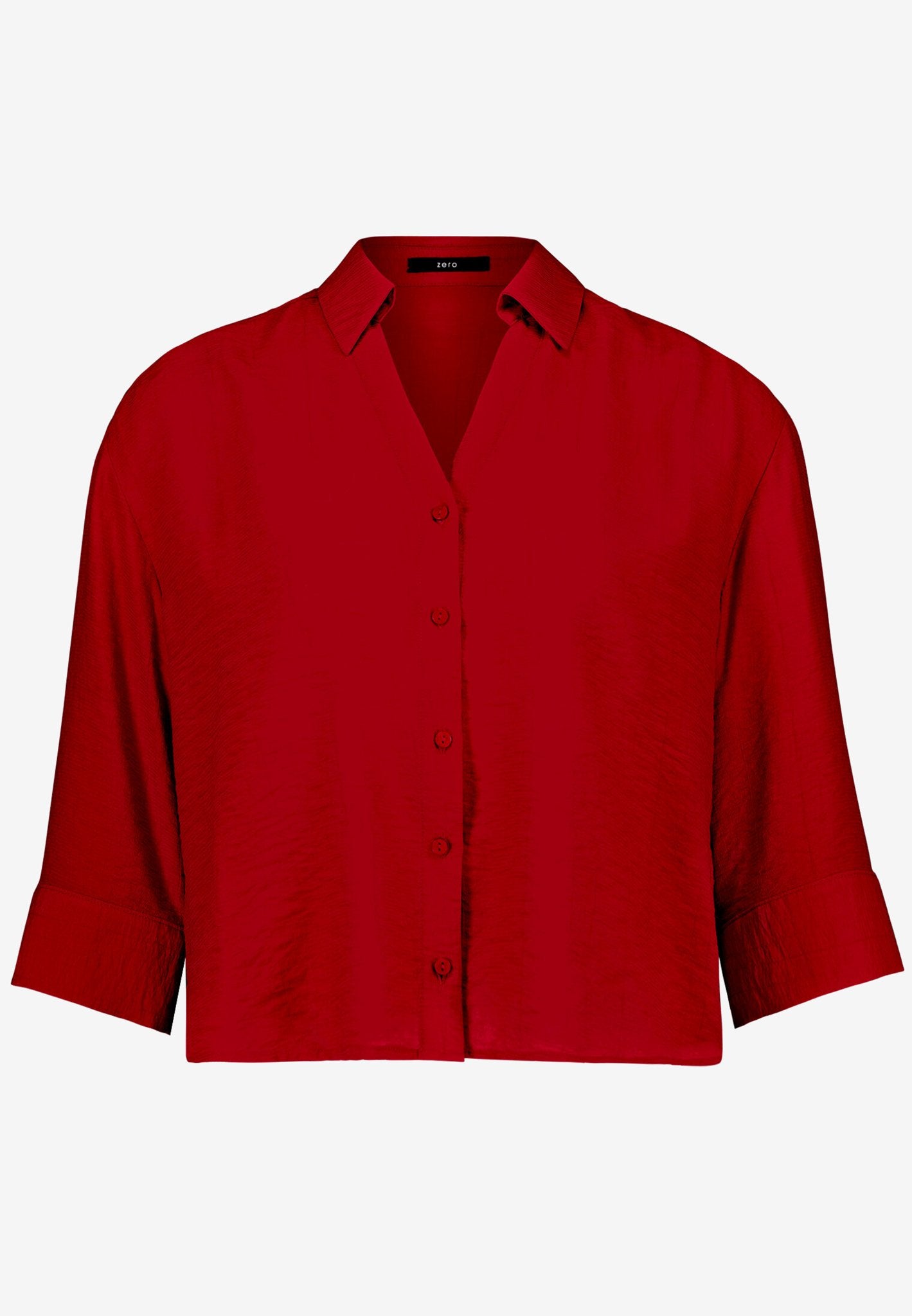 Zero Damen Blusen kurz Candy Red