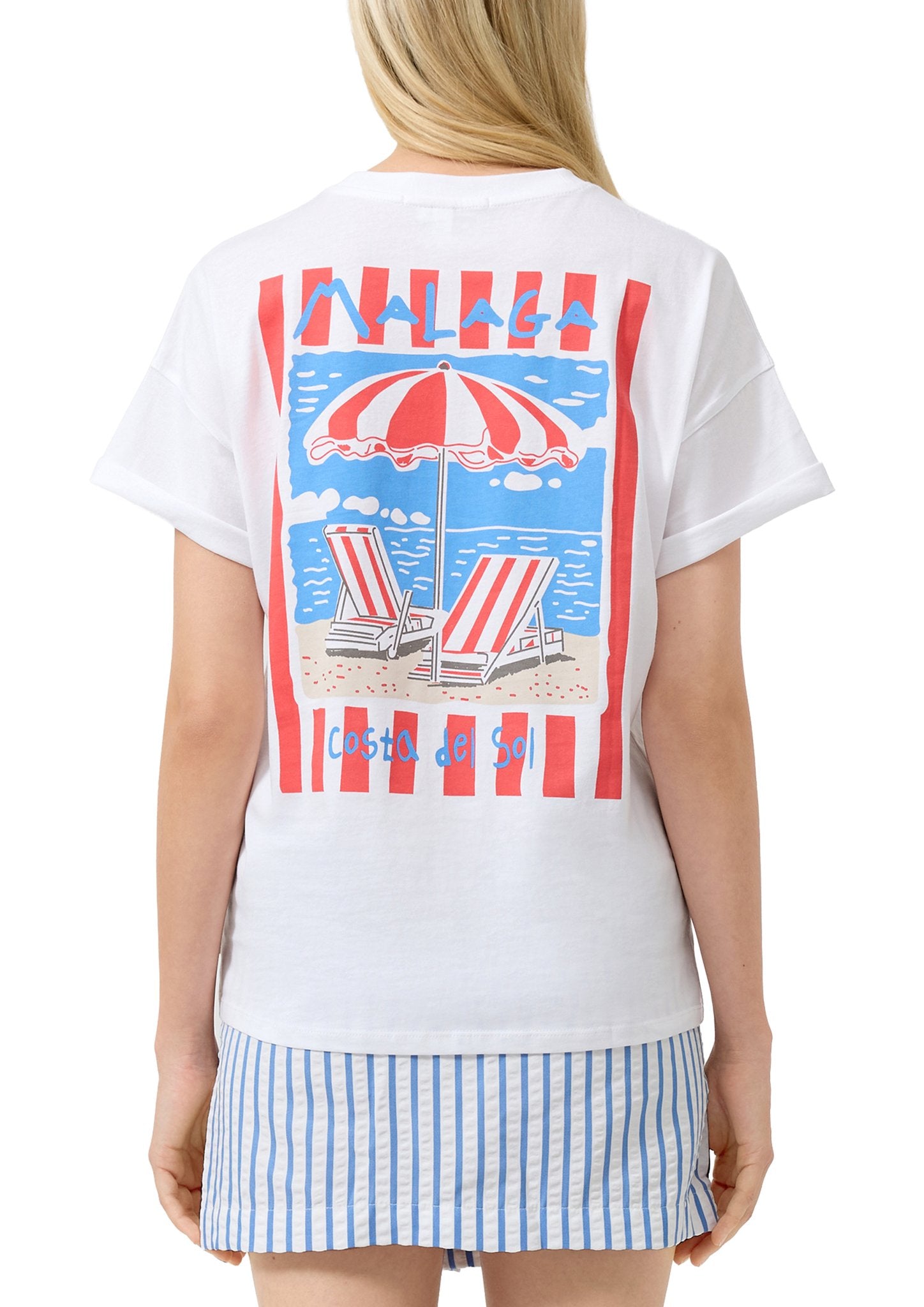 QS by S.Oliver Damen T-Shirts White