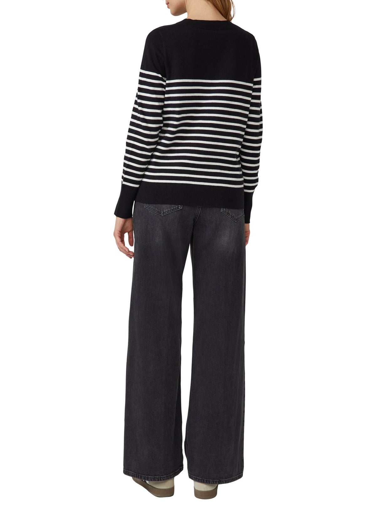 S. Oliver red Damen Pullover G Grey/Black