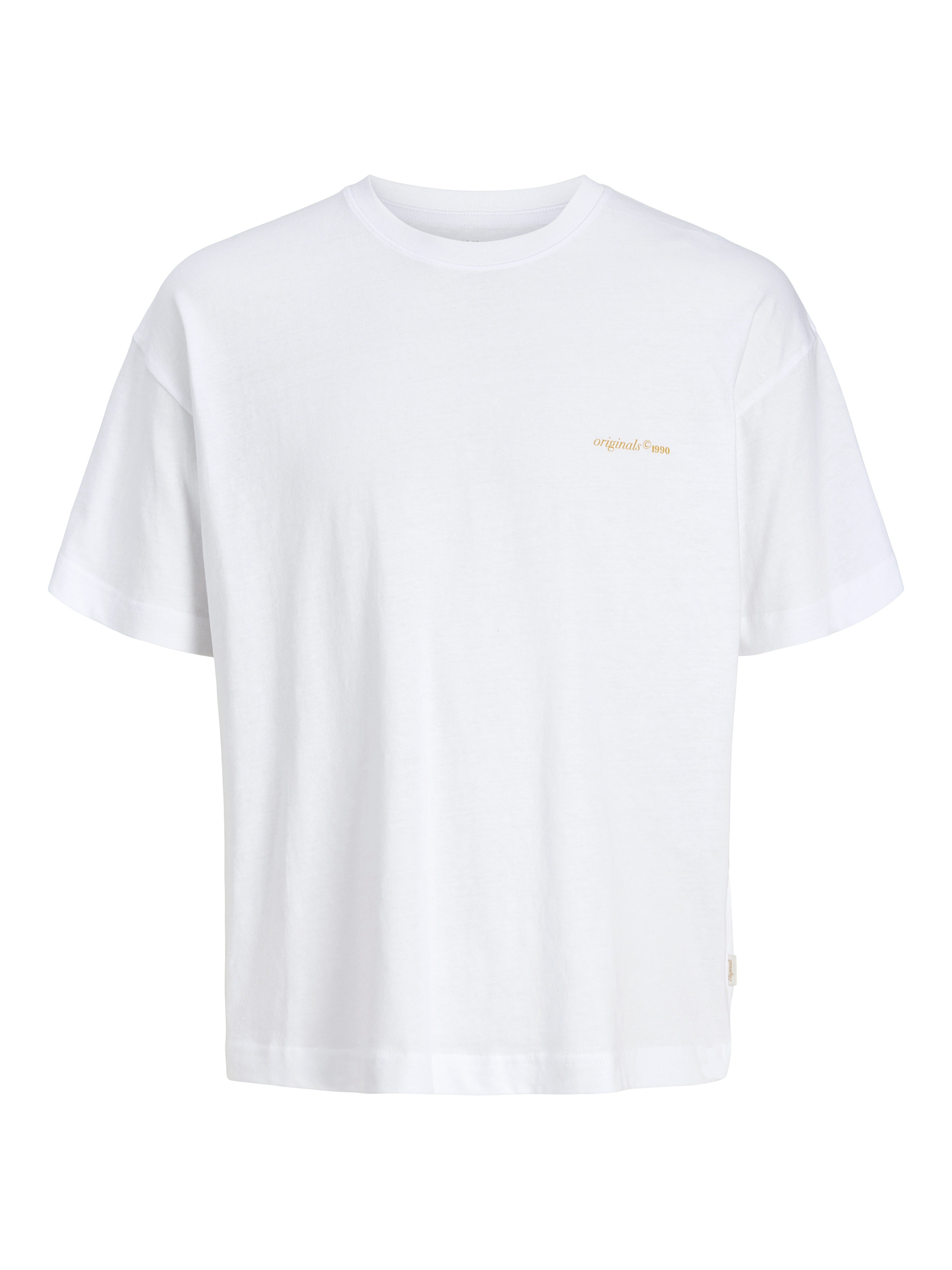 Jack & Jones Herren T-Shirts kurz Bright White/W.