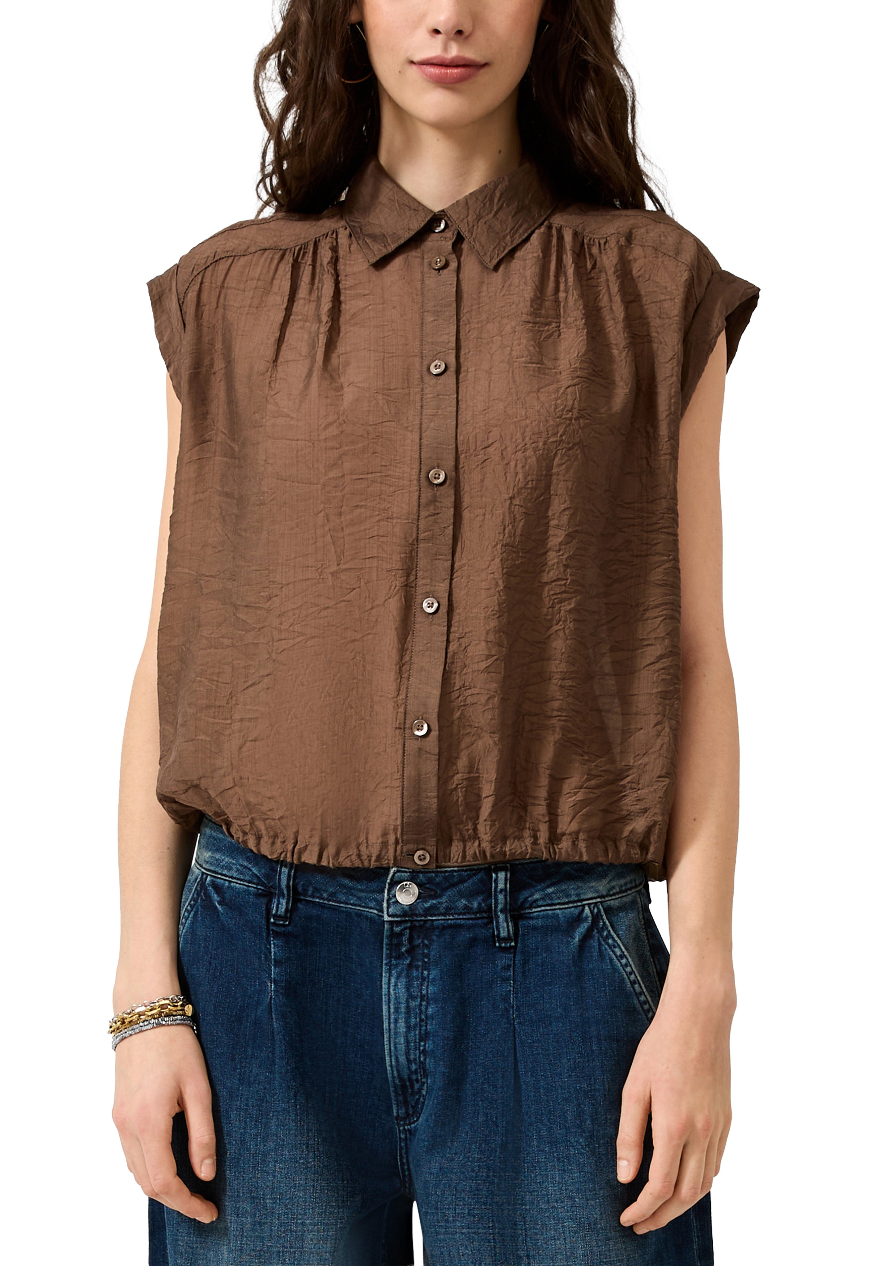 QS by S.Oliver Damen Blusen Brown