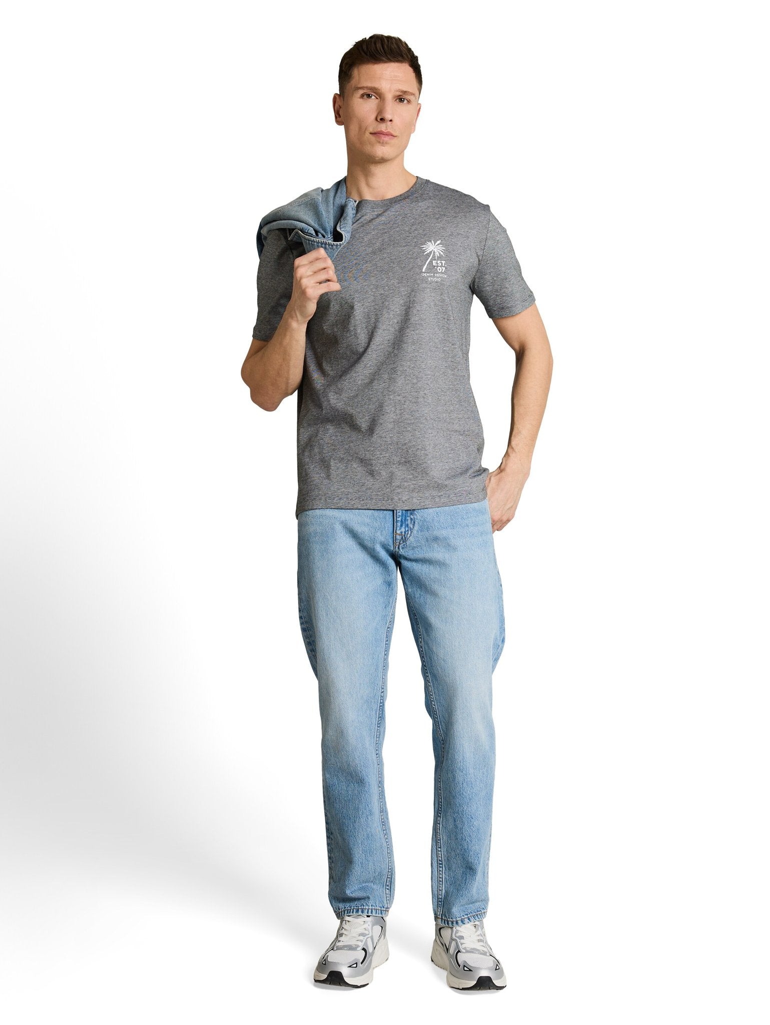 Tom Tailor denim Herren T-Shirts kurz Black