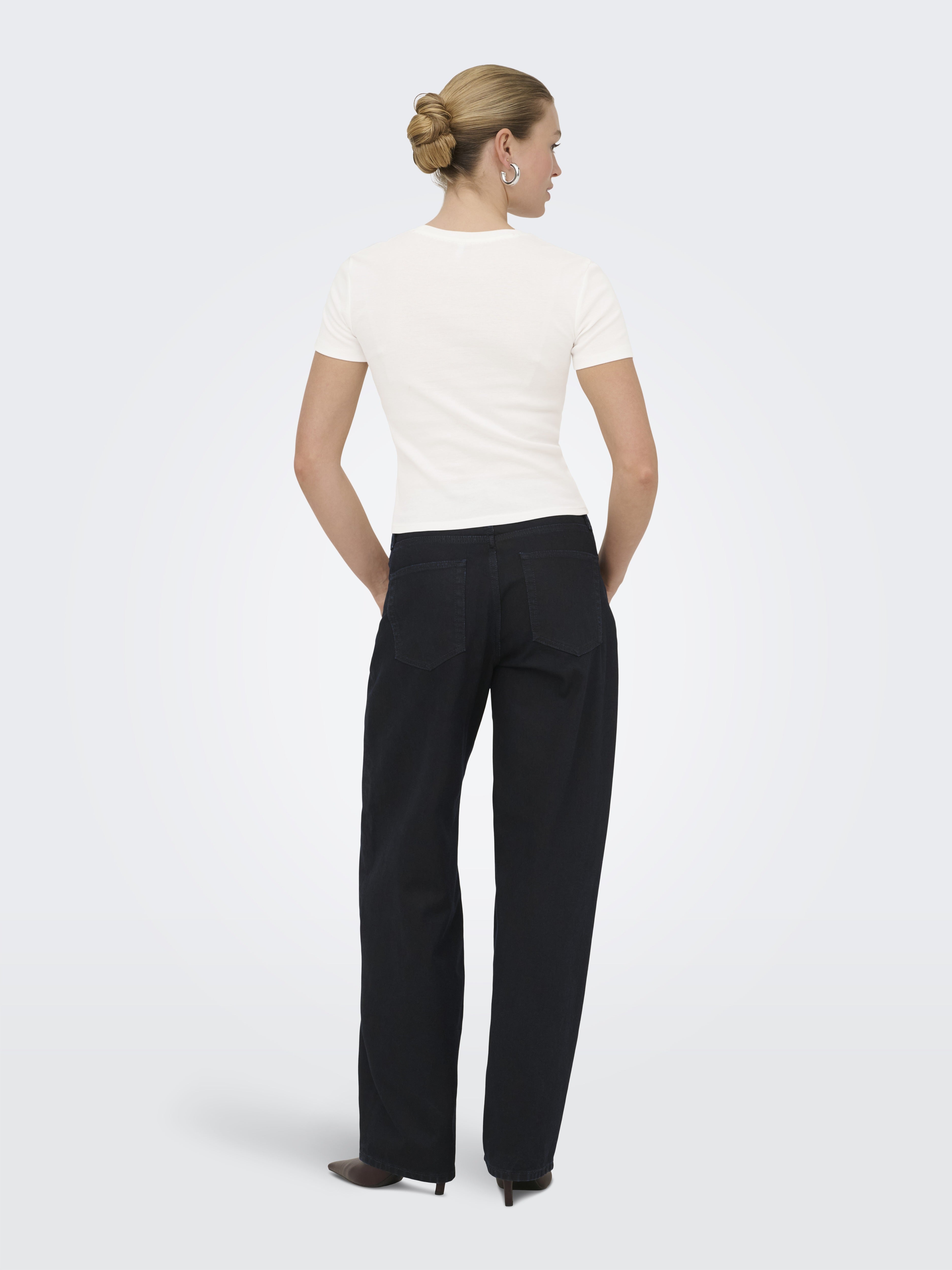 Only Damen T-Shirts Cloud Dancer/Pr