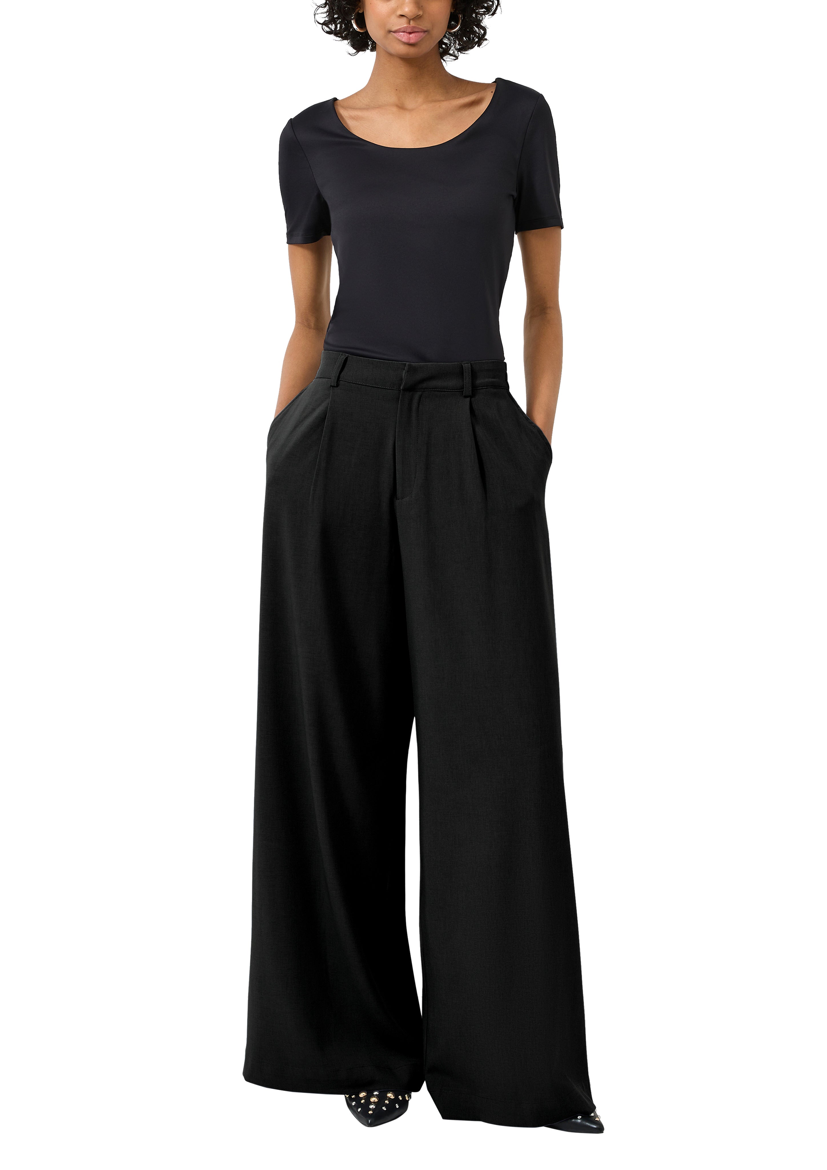 QS by S.Oliver Damen Hosen  Grey/Black