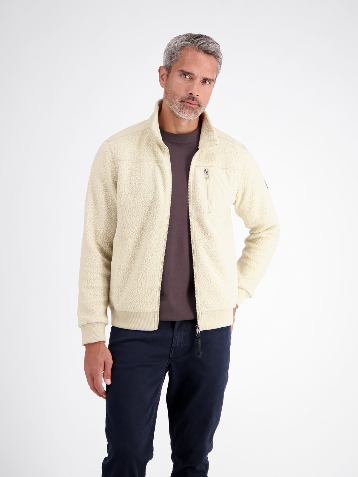 Lerros Herren Sweatshirts Foam White
