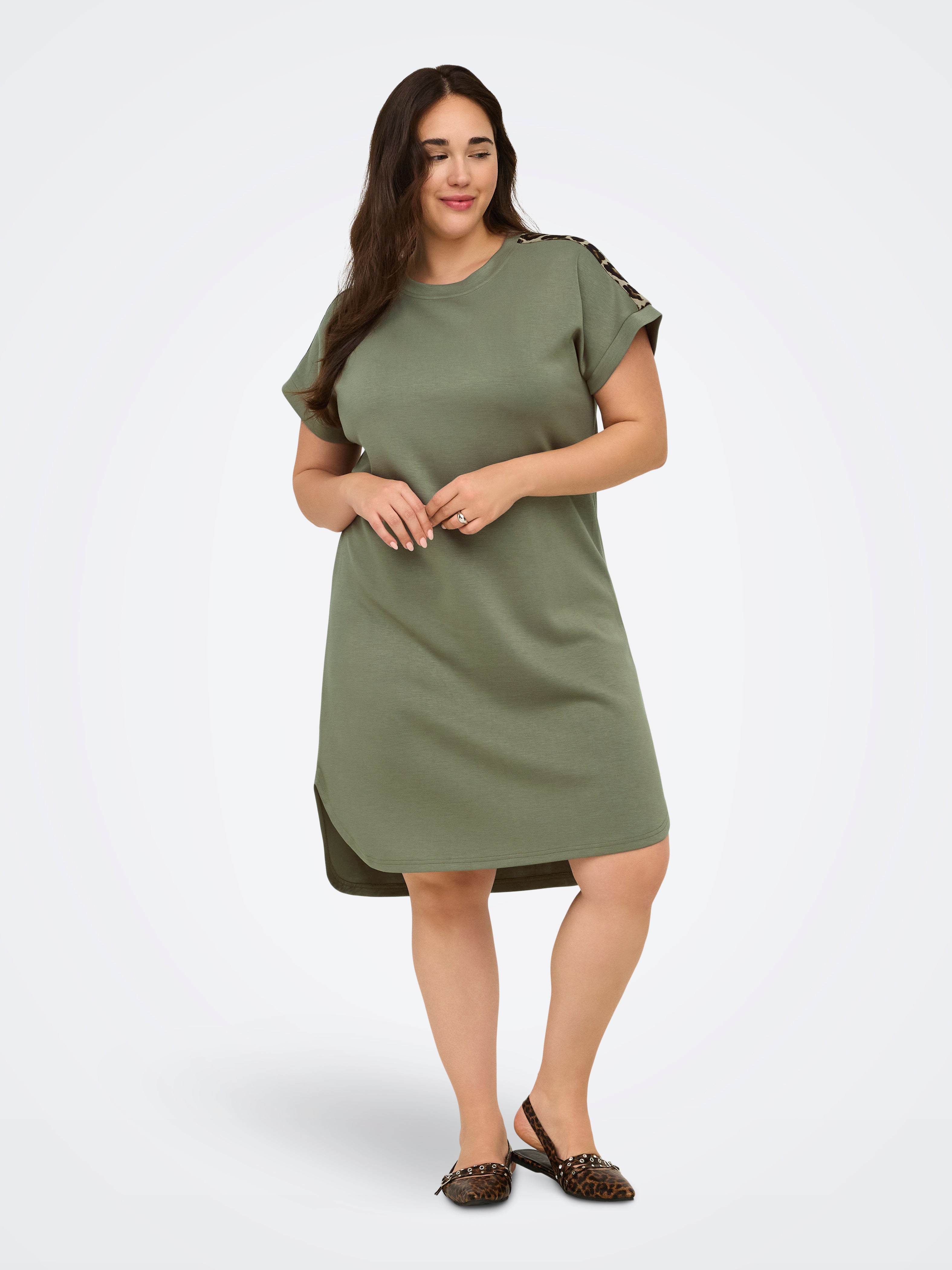 Only Caramkoma Damen Kleider Smokey Olive