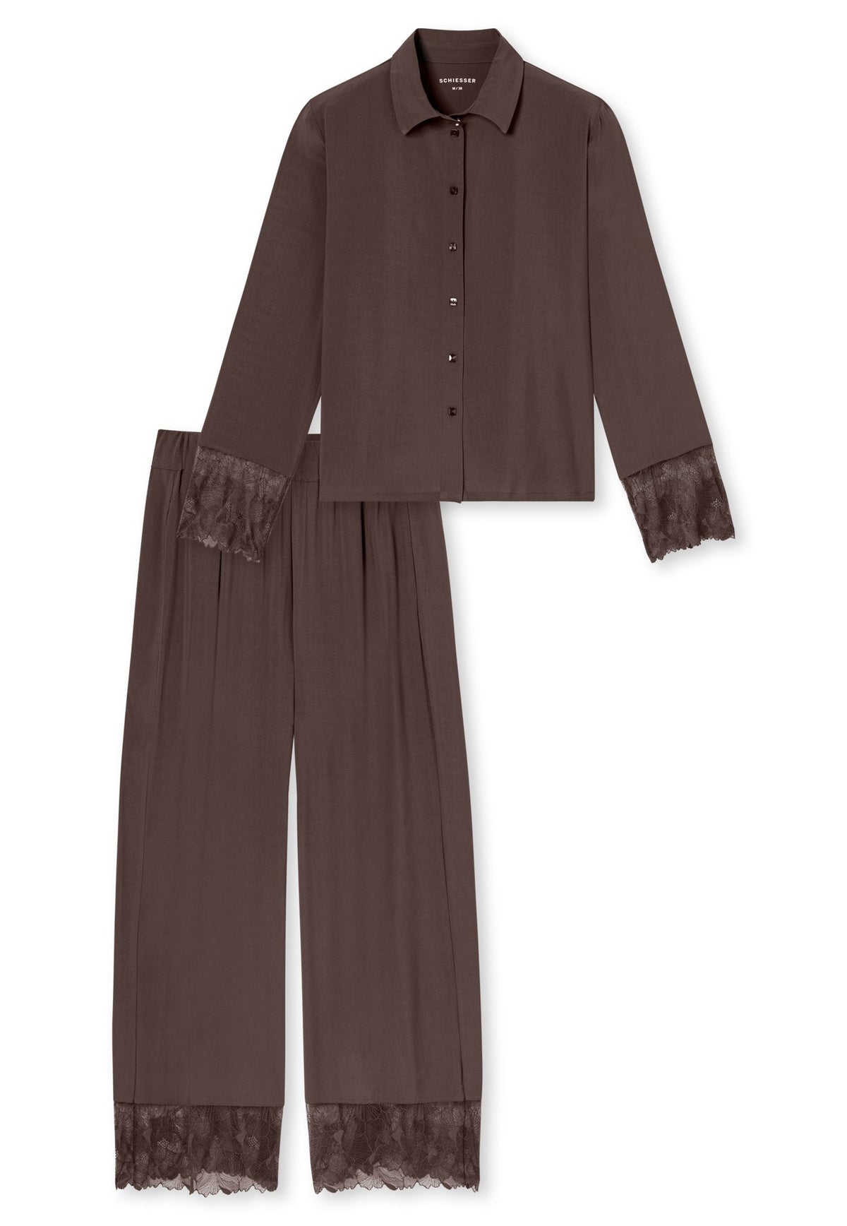 Schiesser Schlafanzug Deep Brown