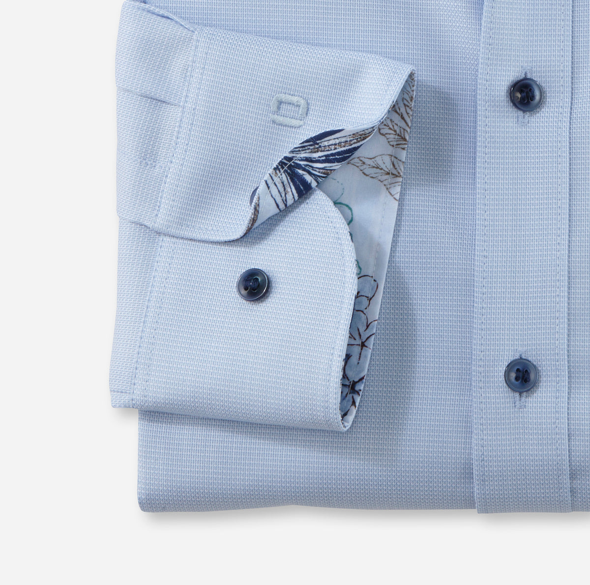 Olymp Herren Hemden lang  Bleu
