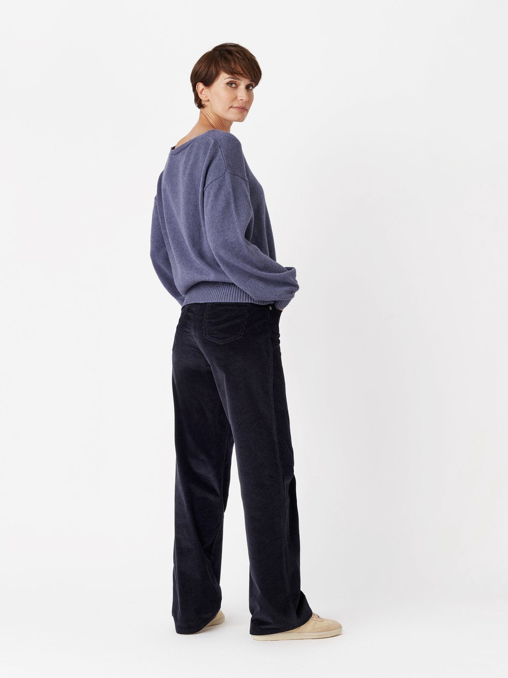 Toni Dress Damen Hosen Dark Blue