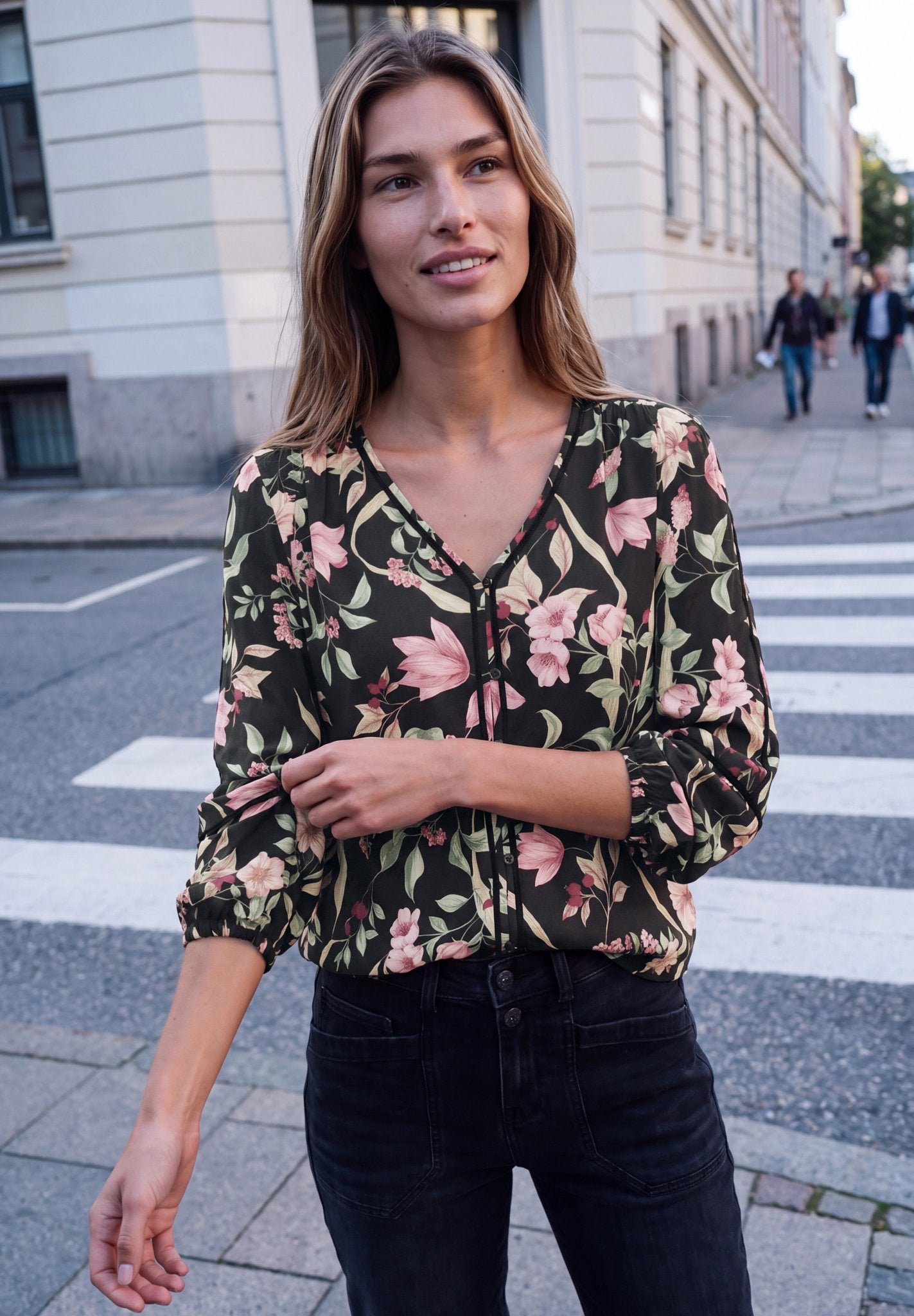 Street One Studio Damen Blusen  Inked Gre