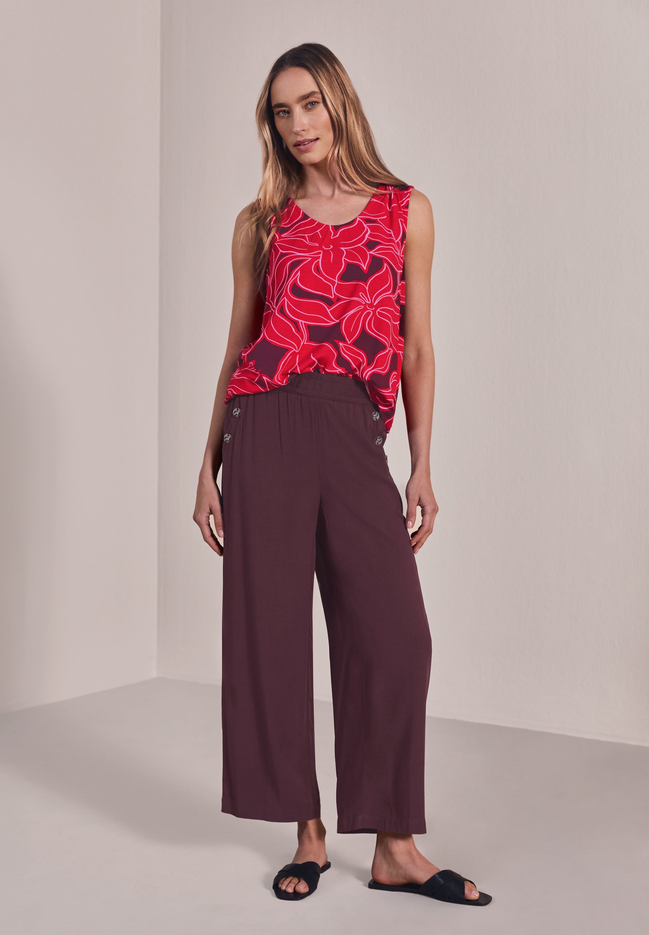 Street One Damen Hosen  Rustic Ro