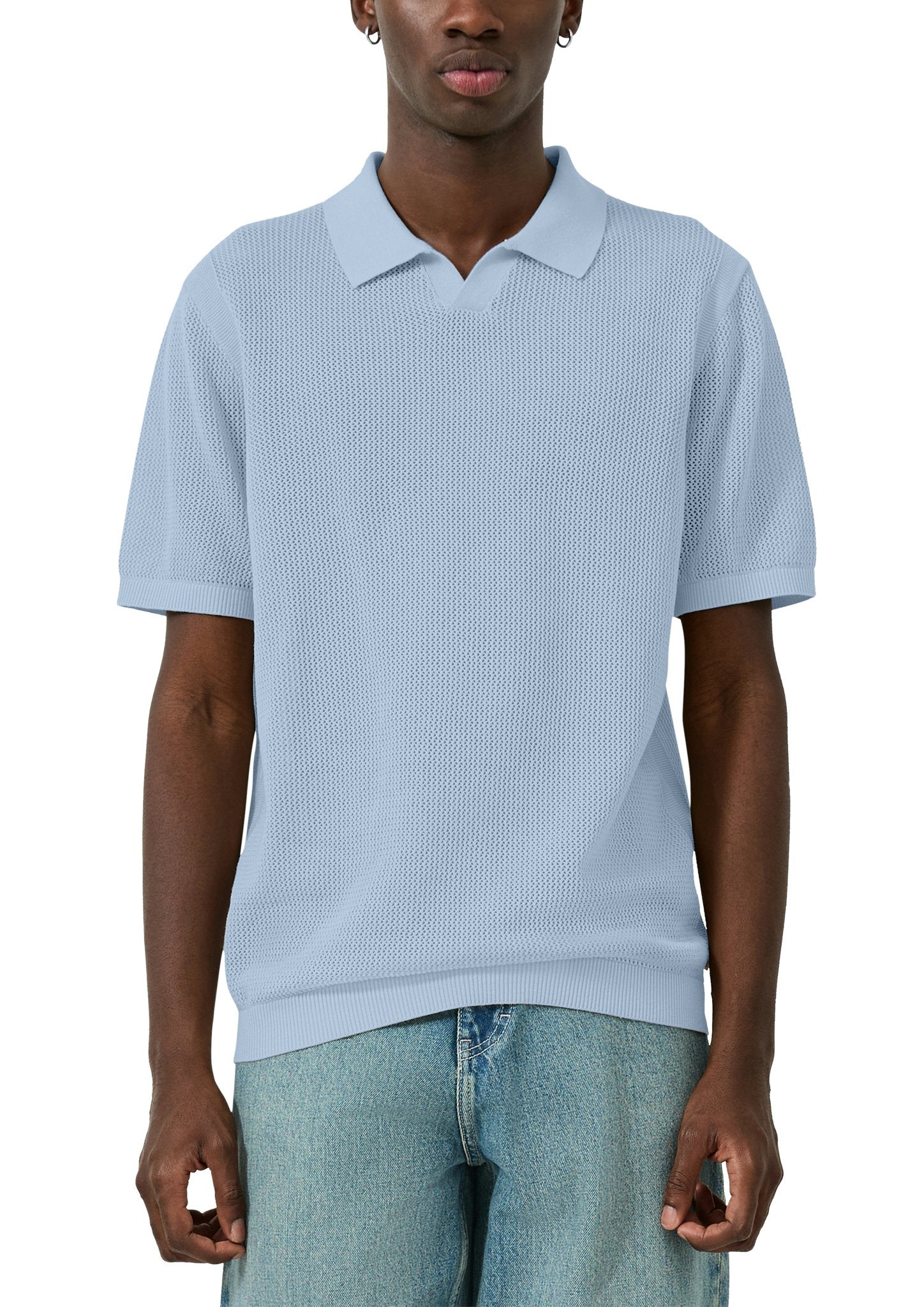 QS by S.Oliver Herren Polo-Shirts Blue