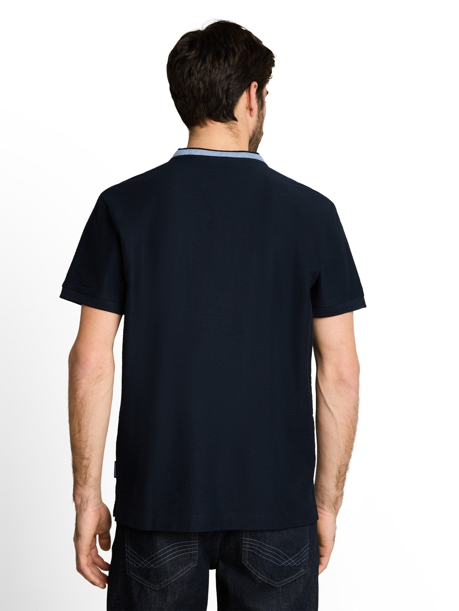 Tom Tailor Herren Polo-Shirts Sky Captain Blu