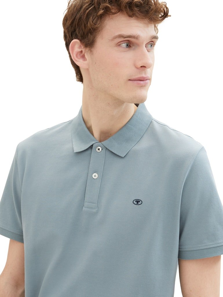 Tom Tailor Herren Polo-Shirts Grey Mint