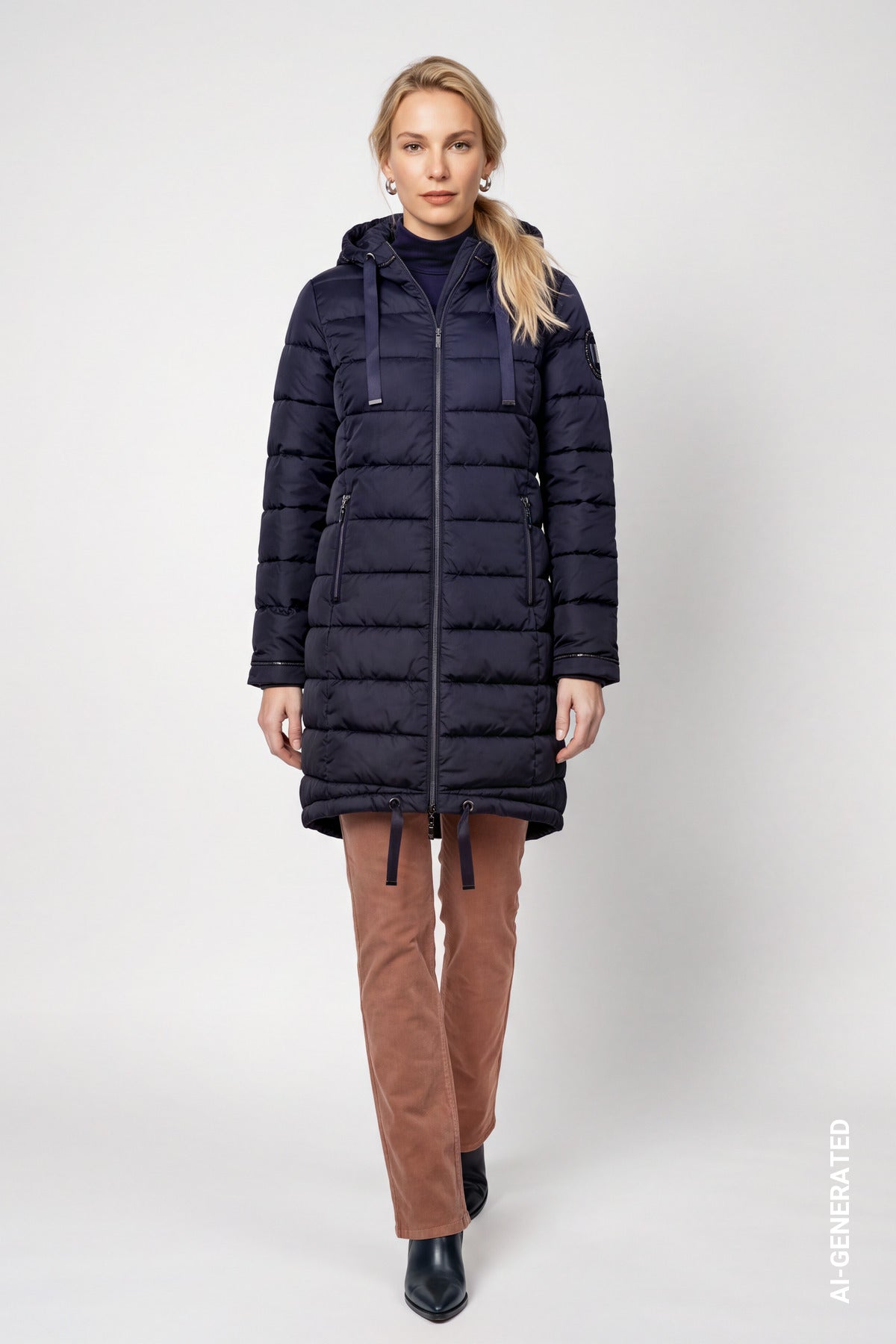 Monari Damen Mantel  Dark Blue
