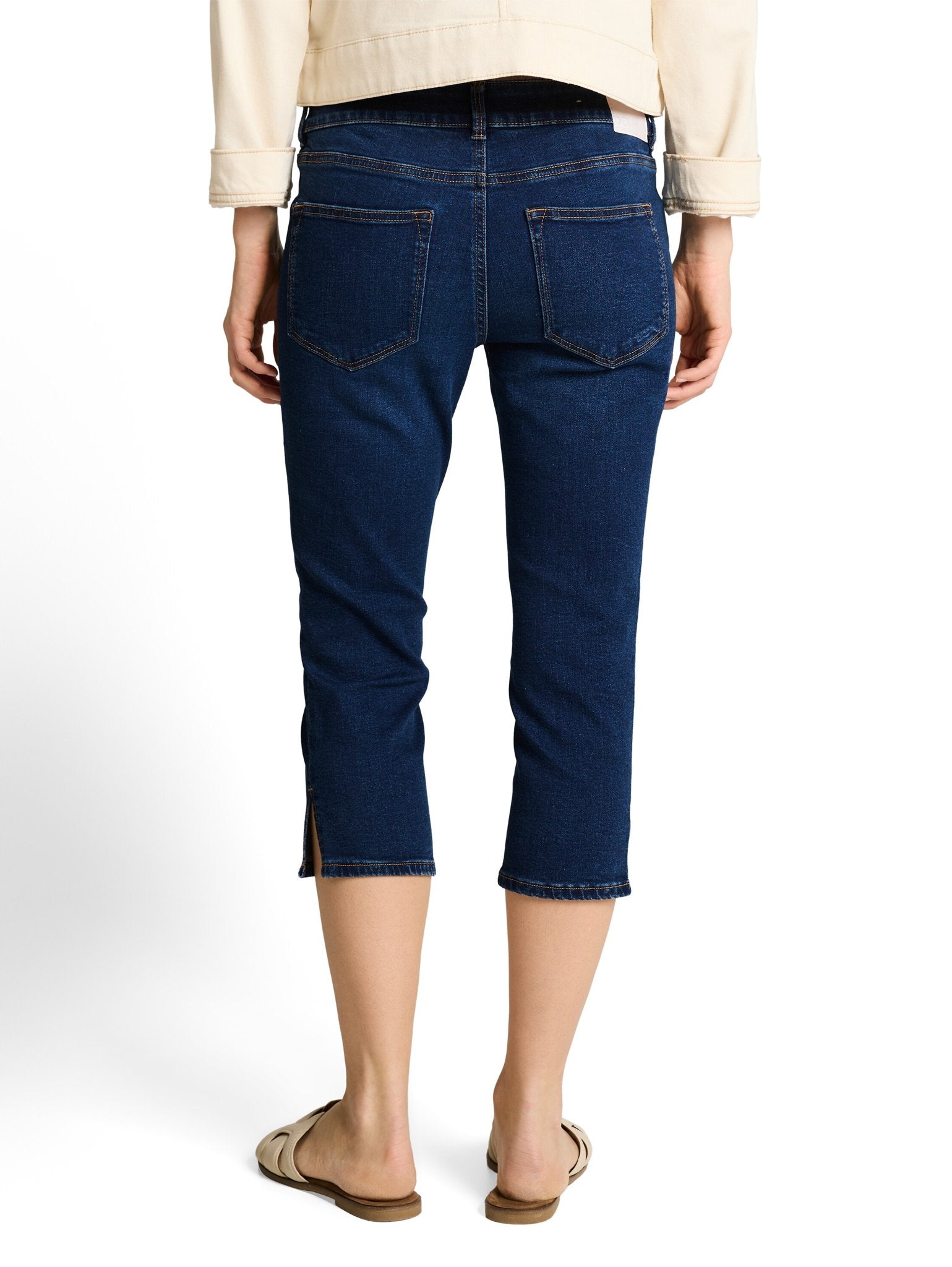 Tom Tailor denim Damen Shorts Used Dark Stone