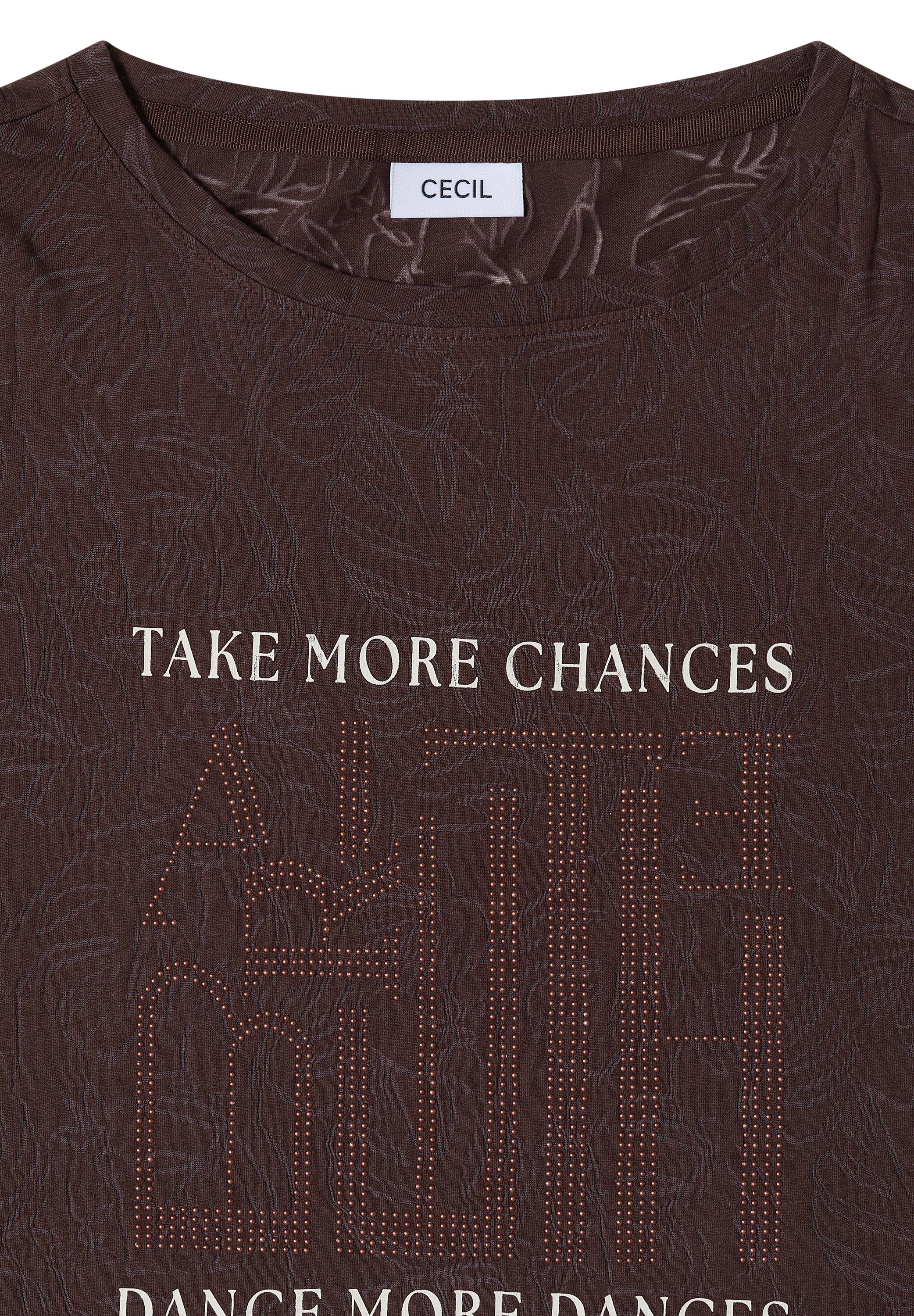 Cecil Damen T-Shirts Brown Cac