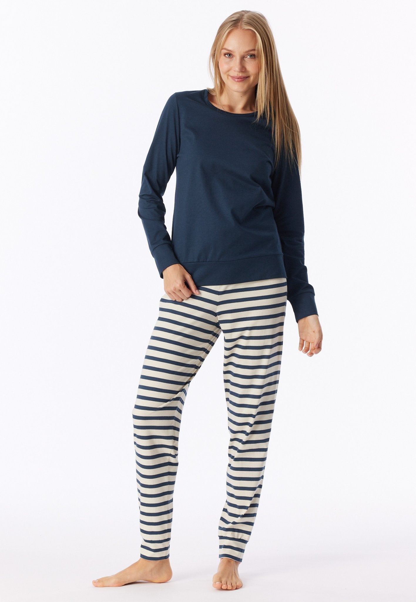 Schiesser Schlafanzug Deep Blue