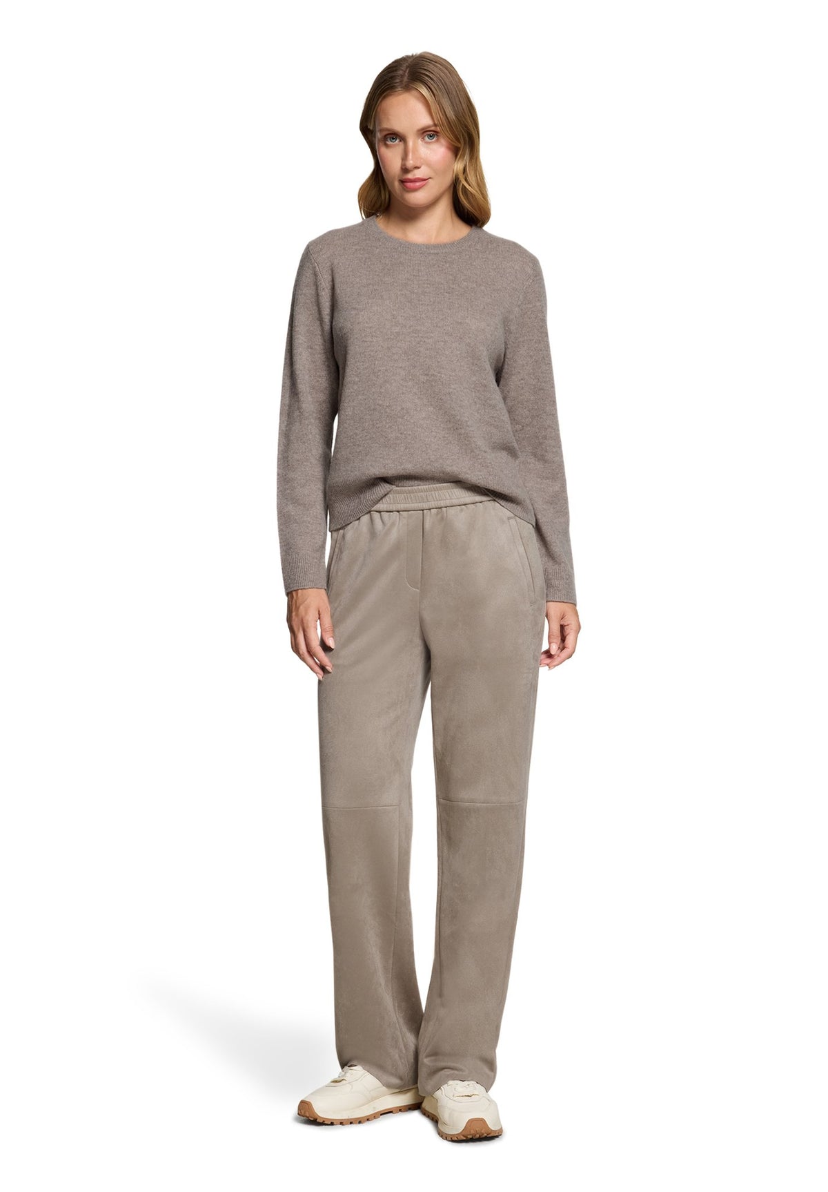 Betty & Co Damen Pullover Taupe Melange