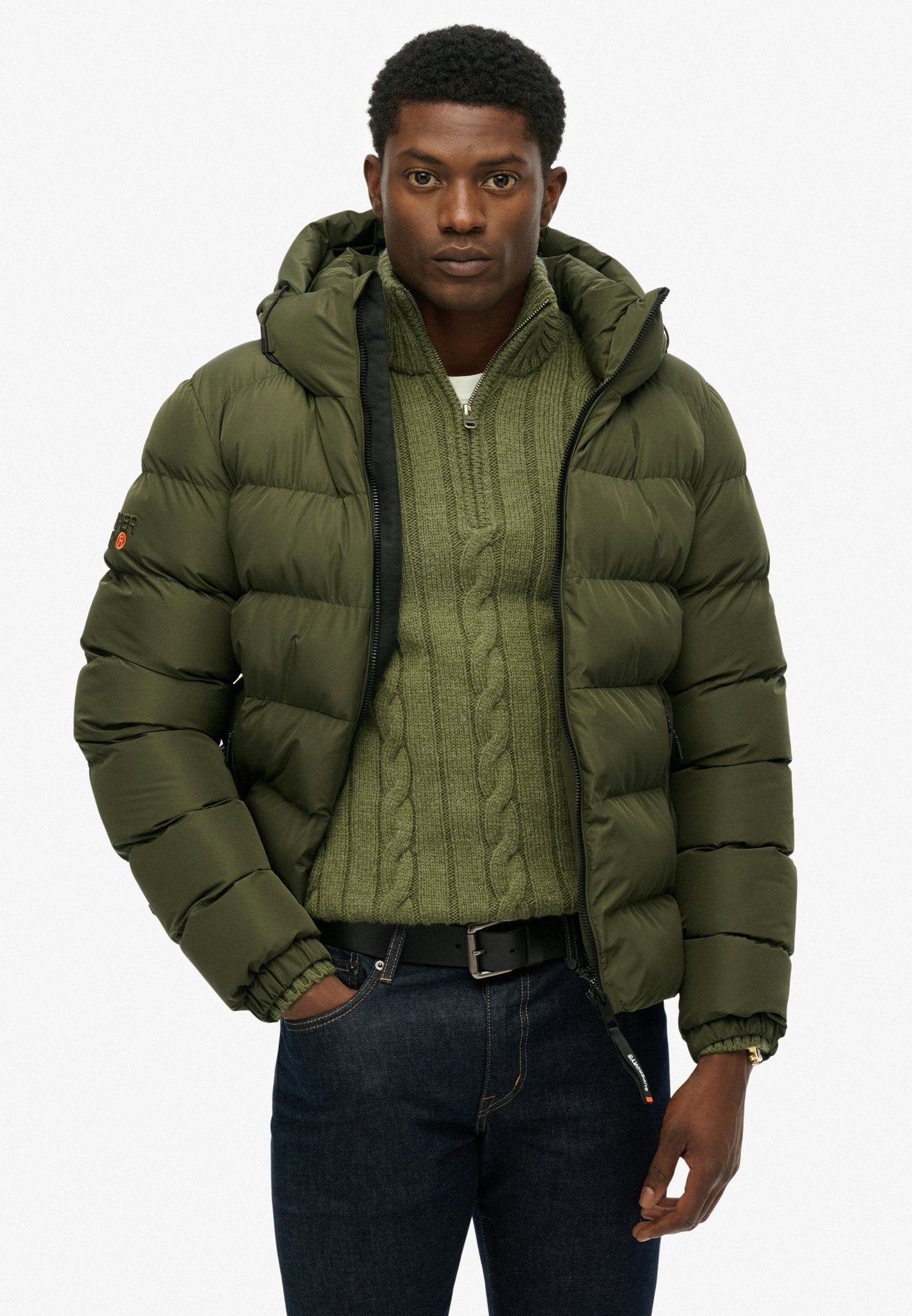 Superdry Men Herren Jacken Hq Army Khaki/