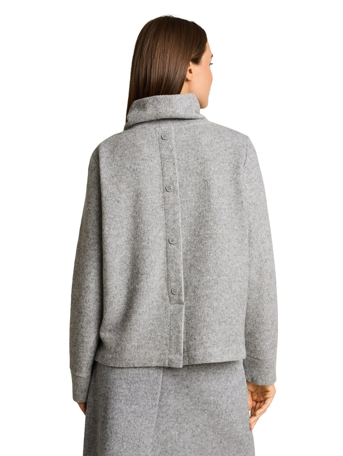 Tom Tailor Damen Sweatshirts Soft Grey Melan