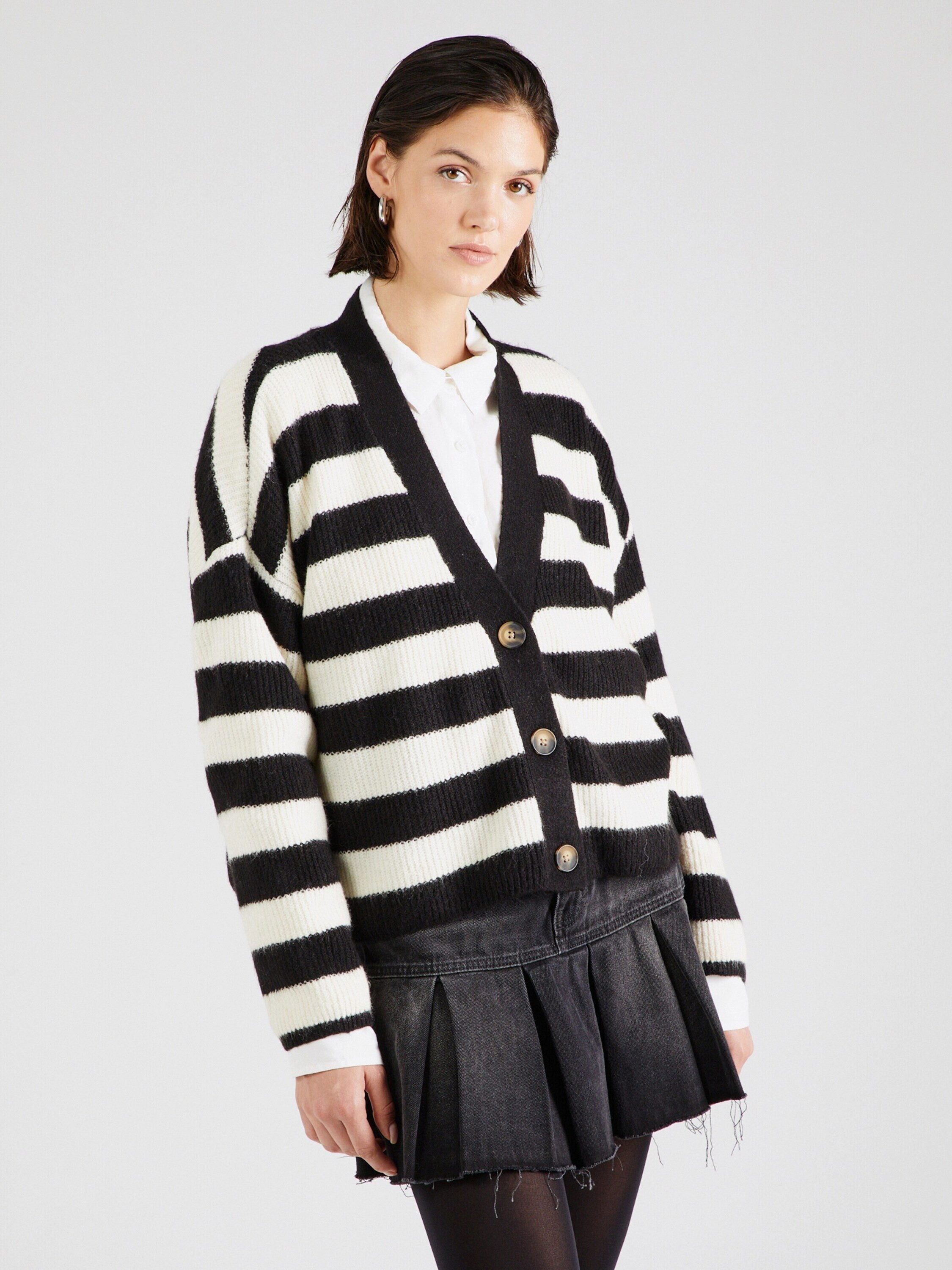 Vero Moda Damen Strickjacken Black/Small Str
