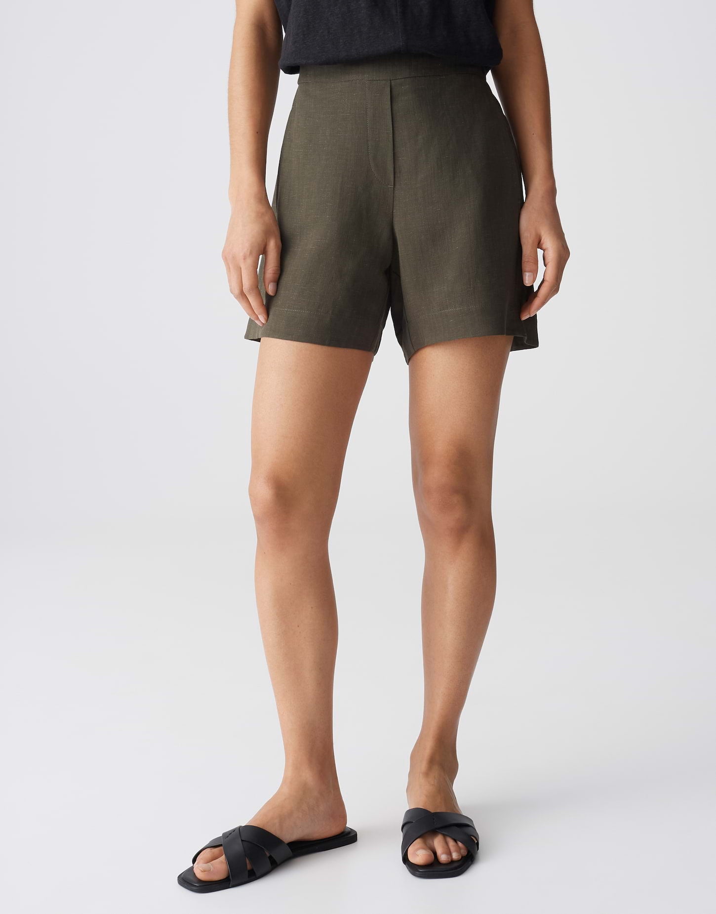 Opus Damen Shorts Deep Green