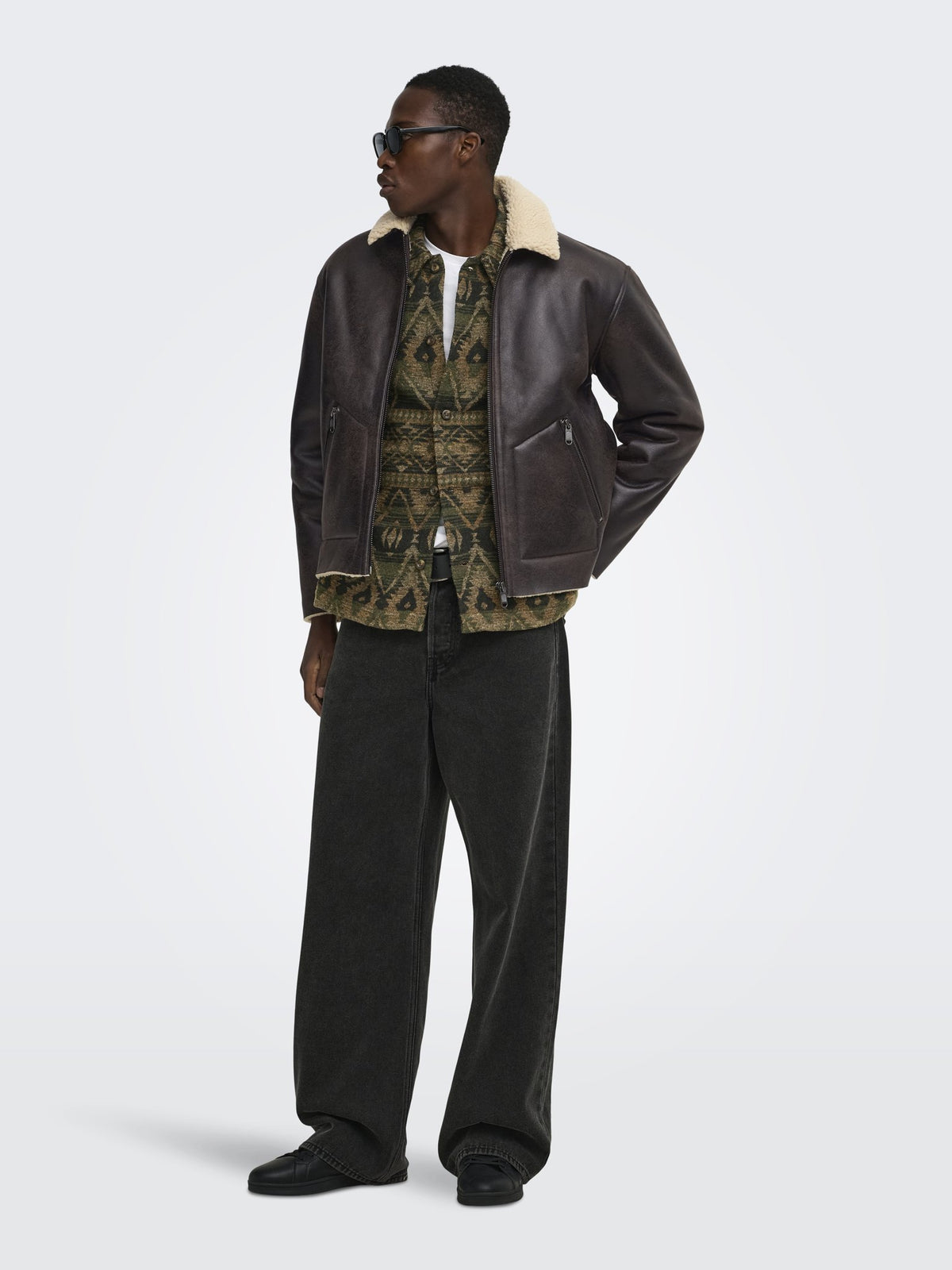 Only & Sons Herren Jacken Hot Fudge/Ecru