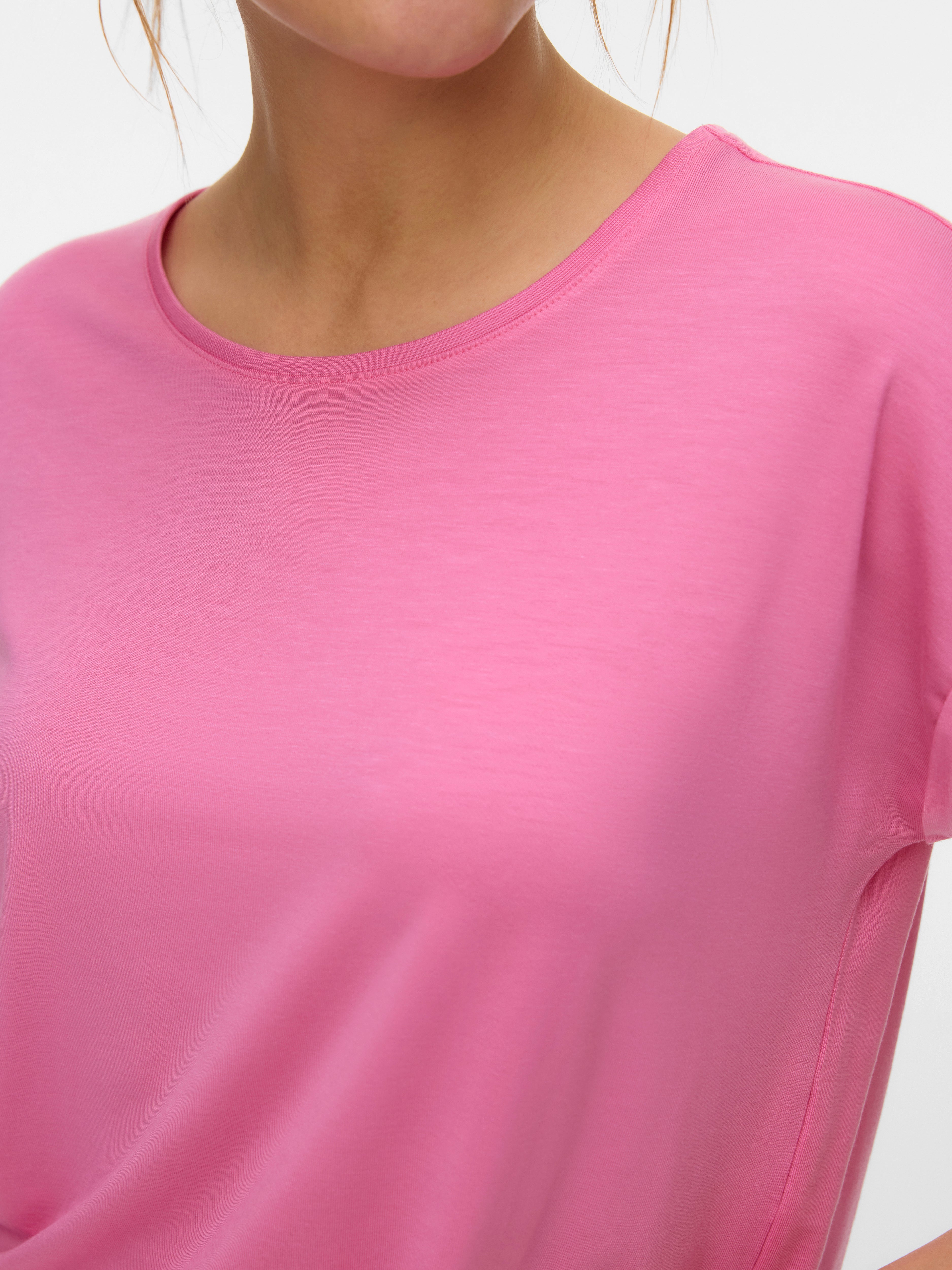 Vero Moda Damen T-Shirts Pink Cosmos