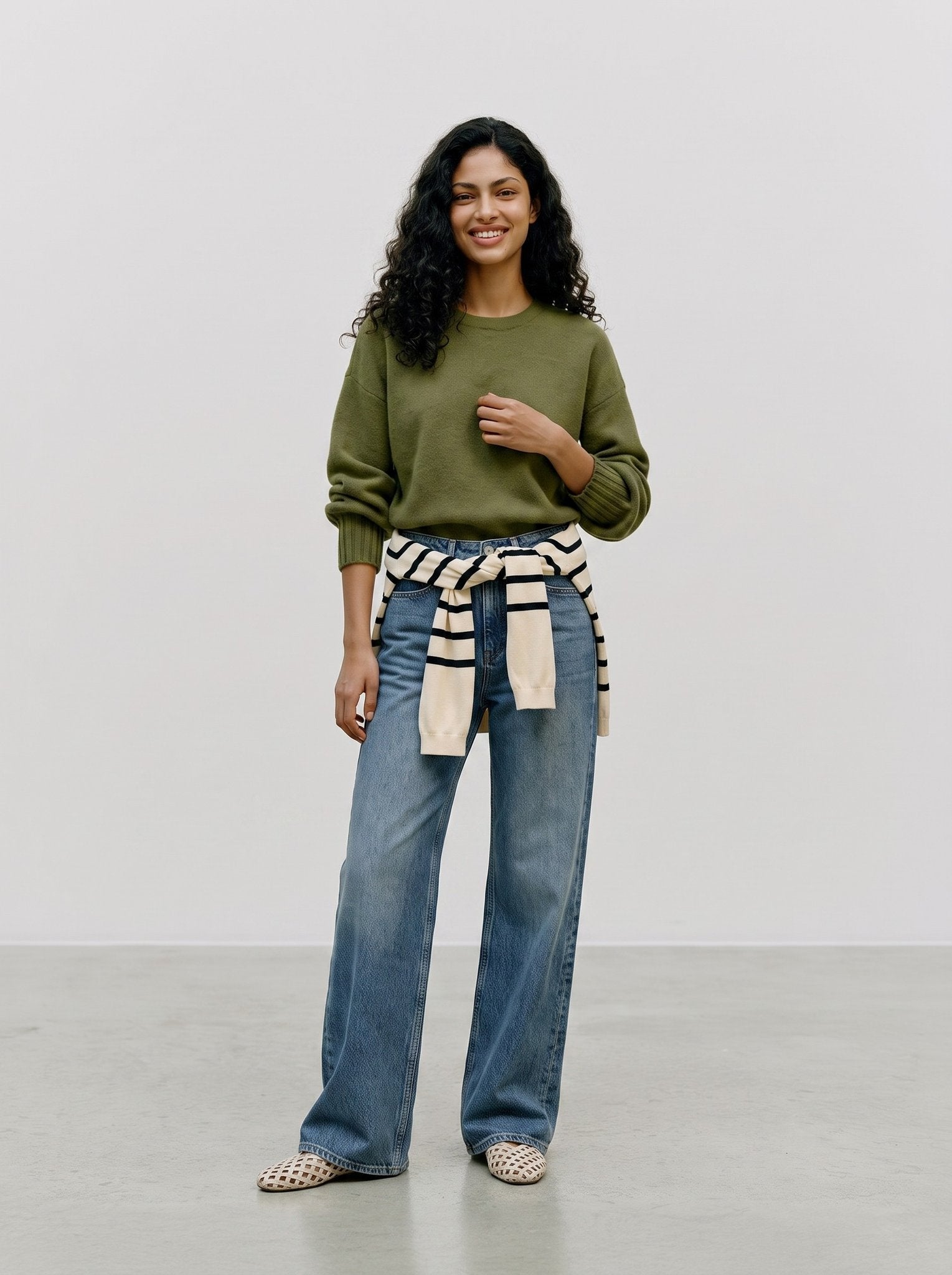 Vero Moda Damen Pullover Sphagnum/Melang