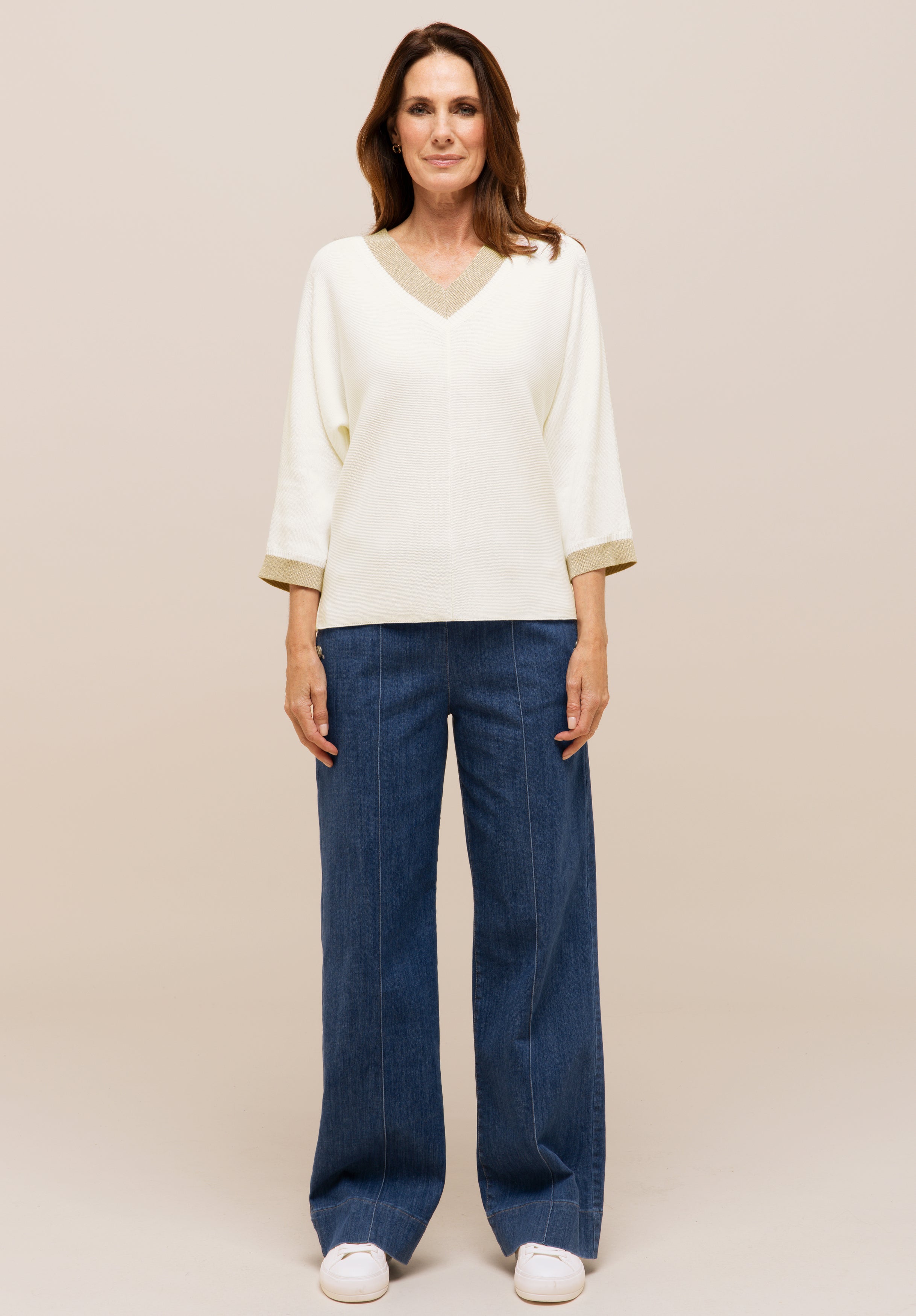 Bianca Damen Pullover Ivory
