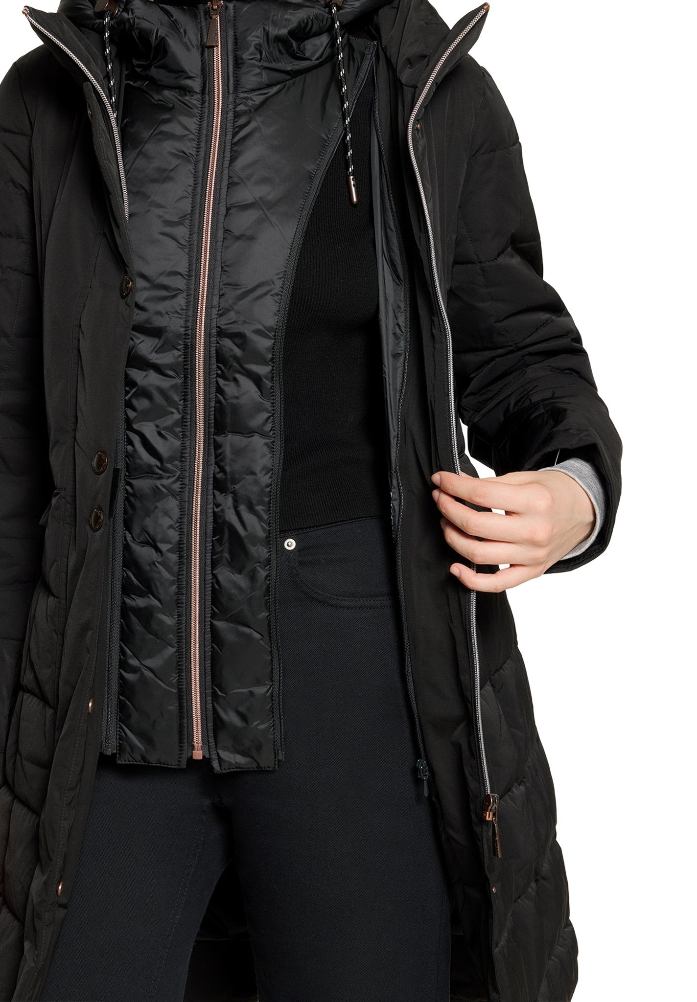 Gil Bret Damen Mantel  Jet Black