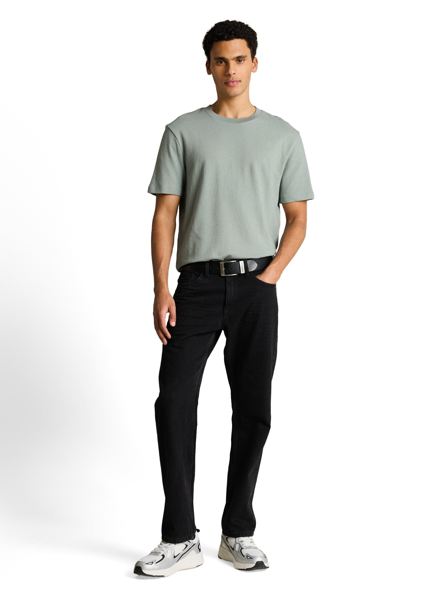 Tom Tailor denim Herren T-Shirts kurz Green Mist