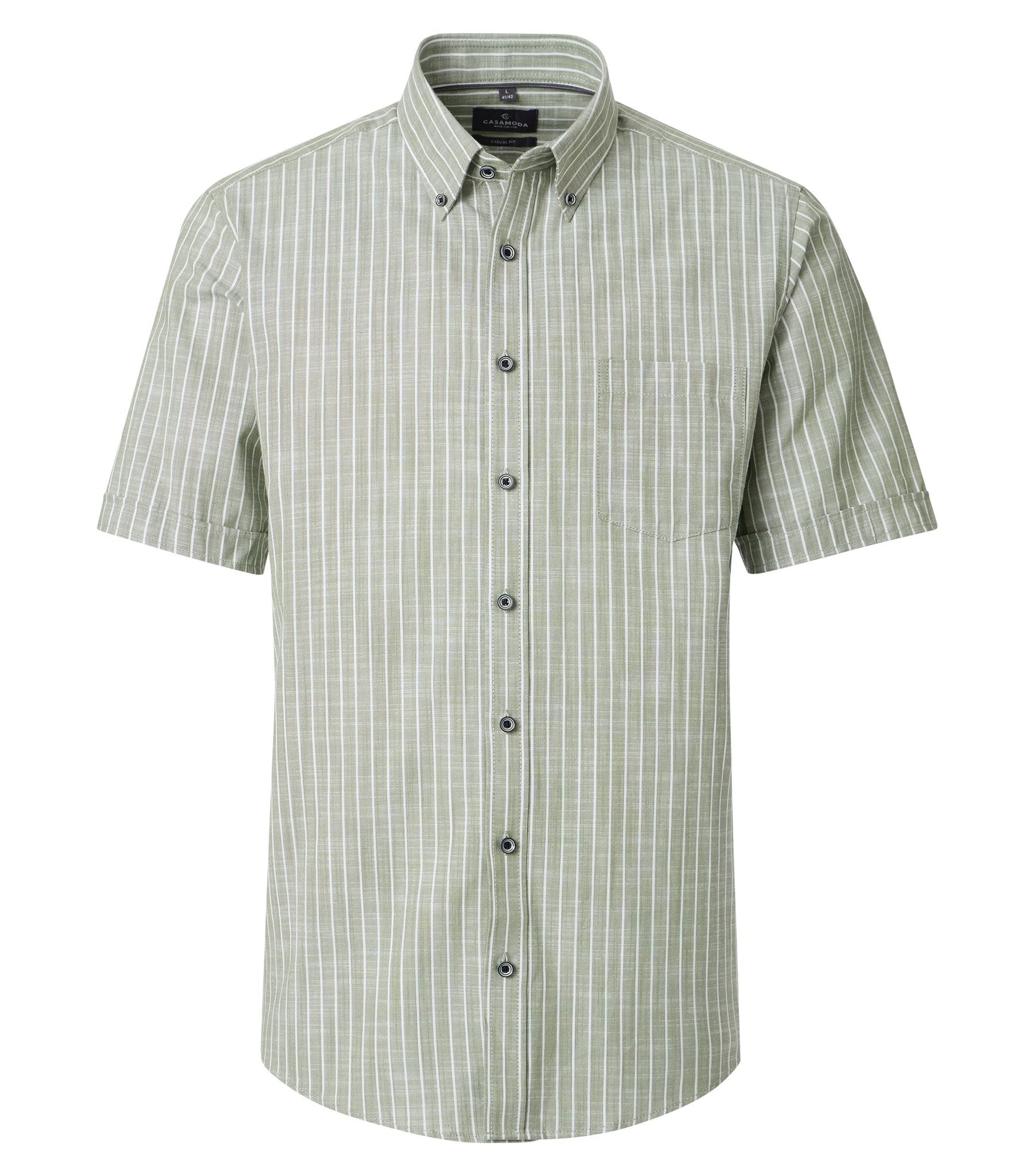 Casa Moda Herren Hemden kurz  Gruen