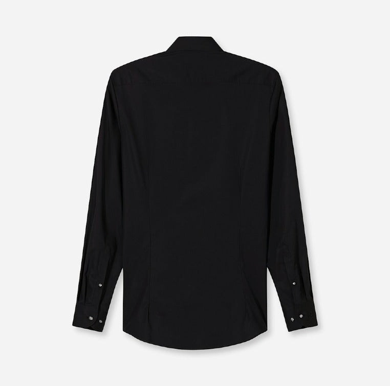 Olymp Herren Hemden lang Schwarz