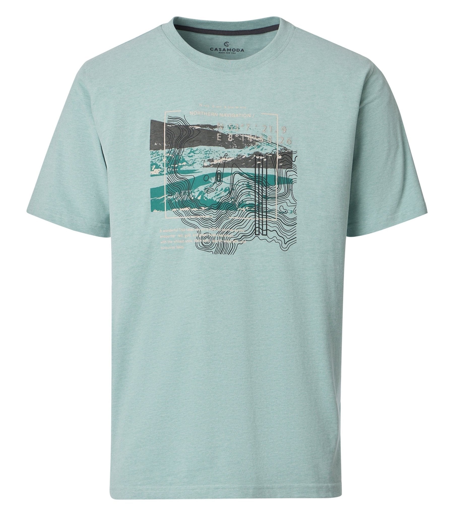 Casa Moda Herren T-Shirts kurz  Tuerkis