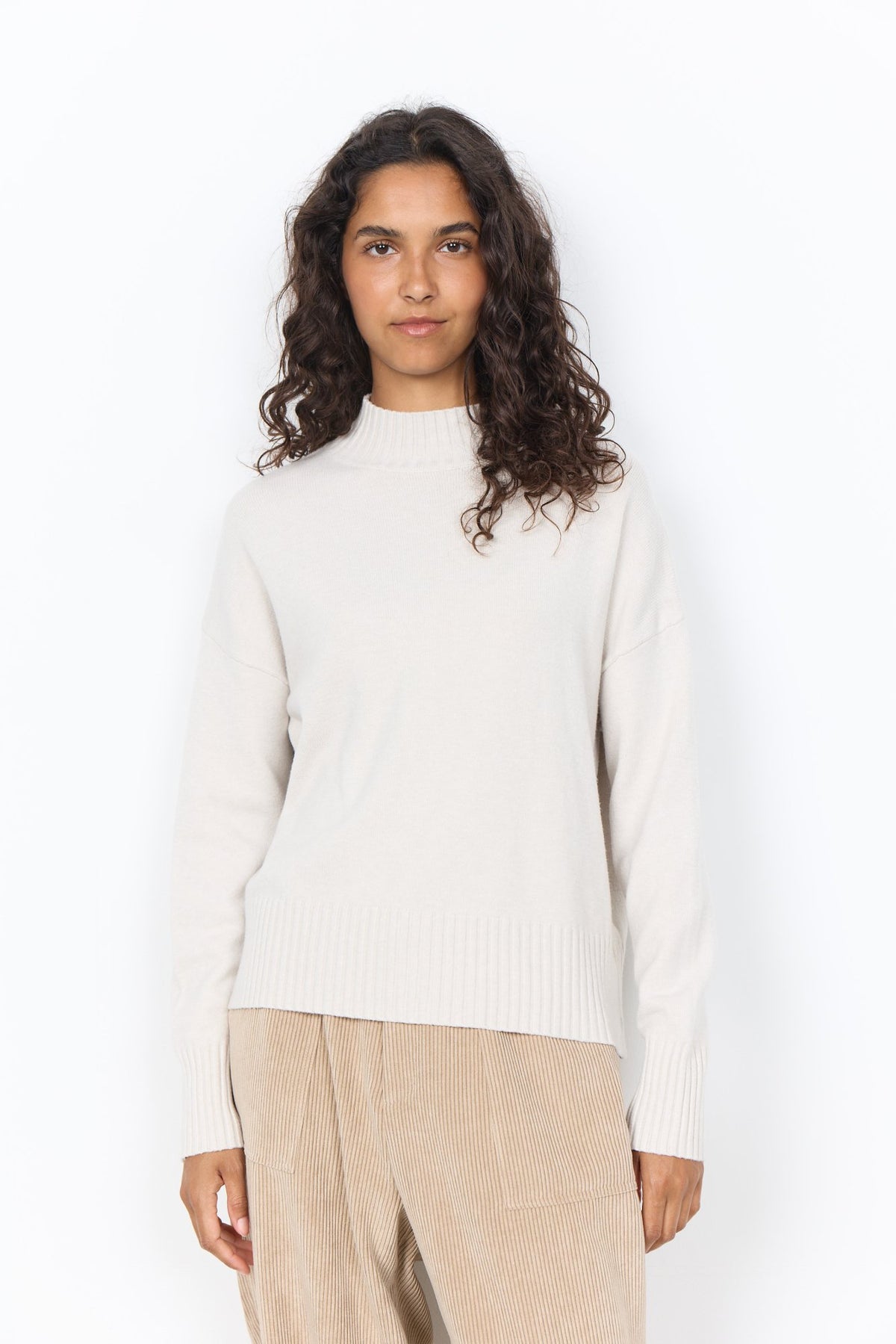 Soya Concept Damen Pullover Light Sand Mela