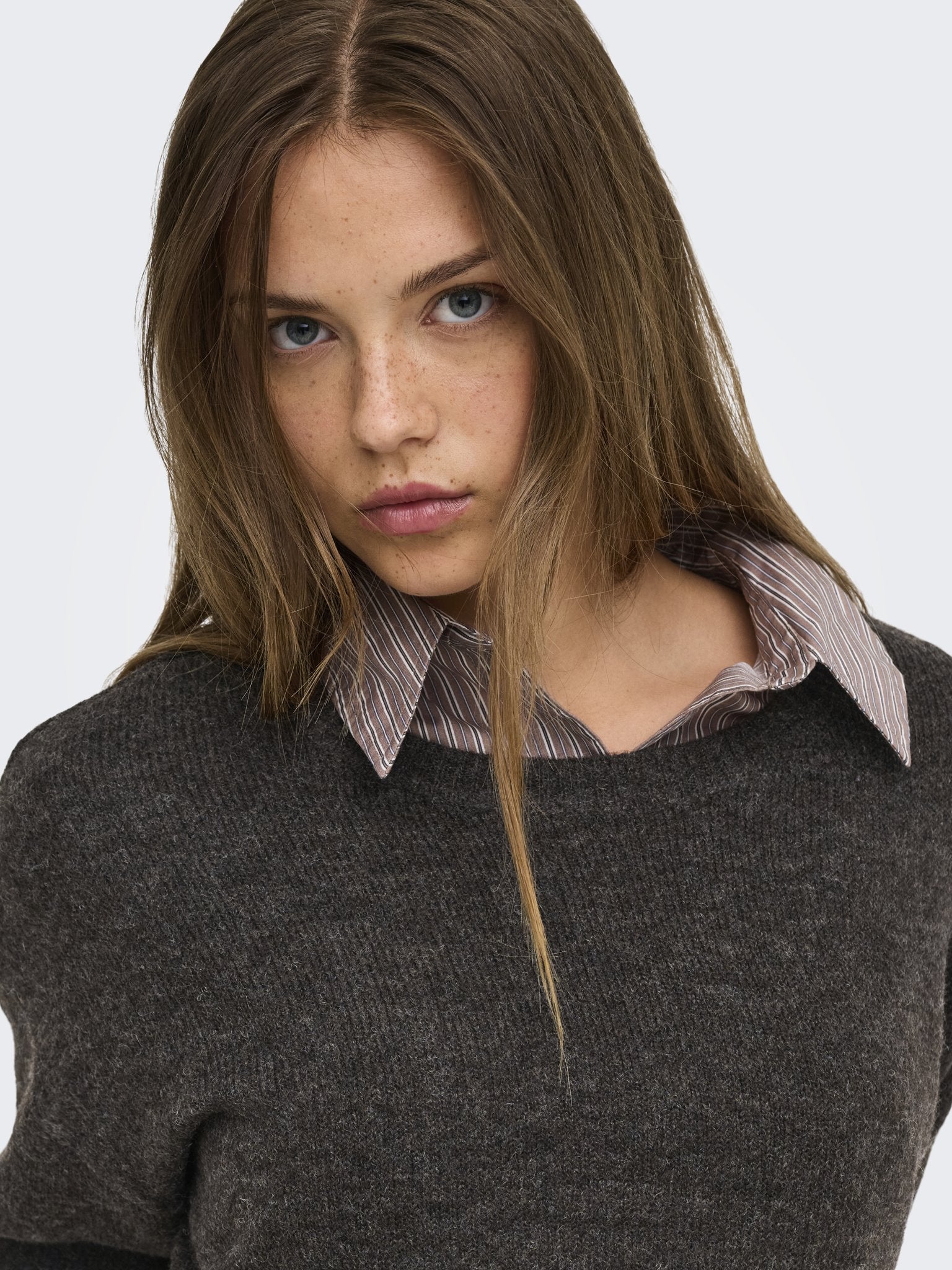 Only Damen Pullover Mole/Melange