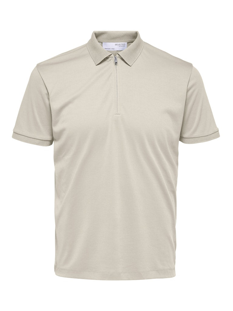 Selected homme Herren Polo-Shirts Oatmeal