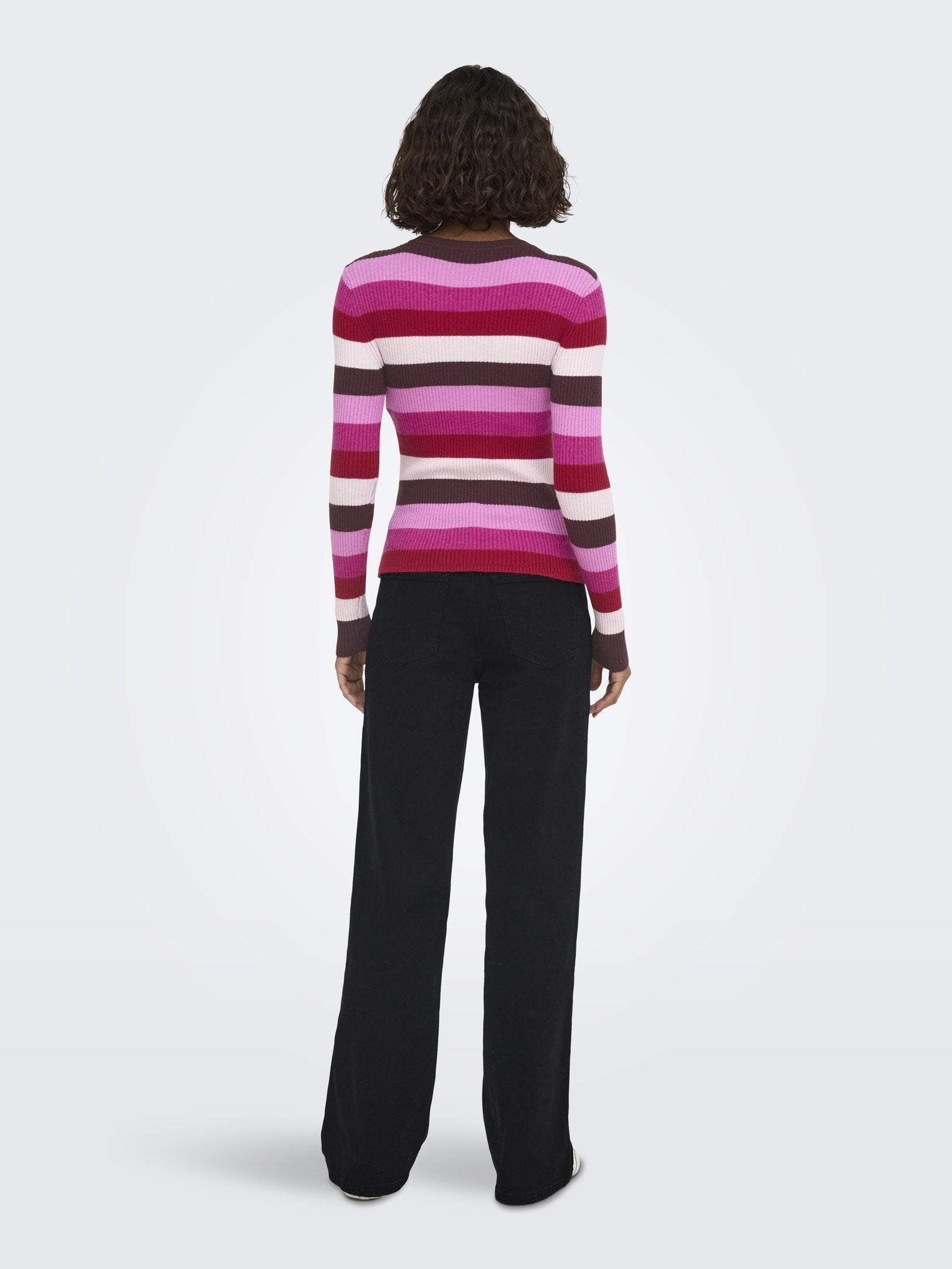 Only Damen Pullover Fudge//Cyclam/