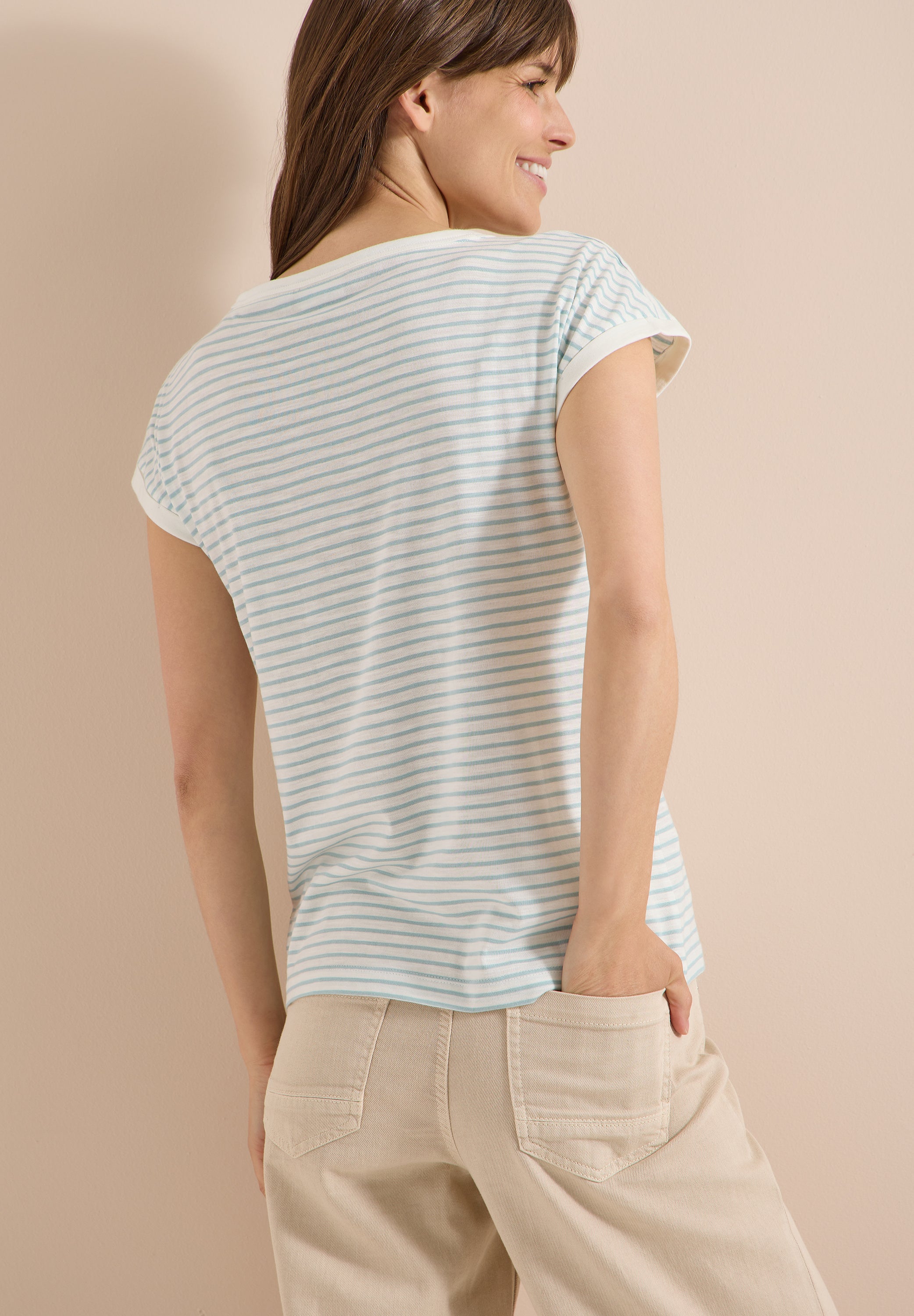 Cecil Damen T-Shirts Crystal M