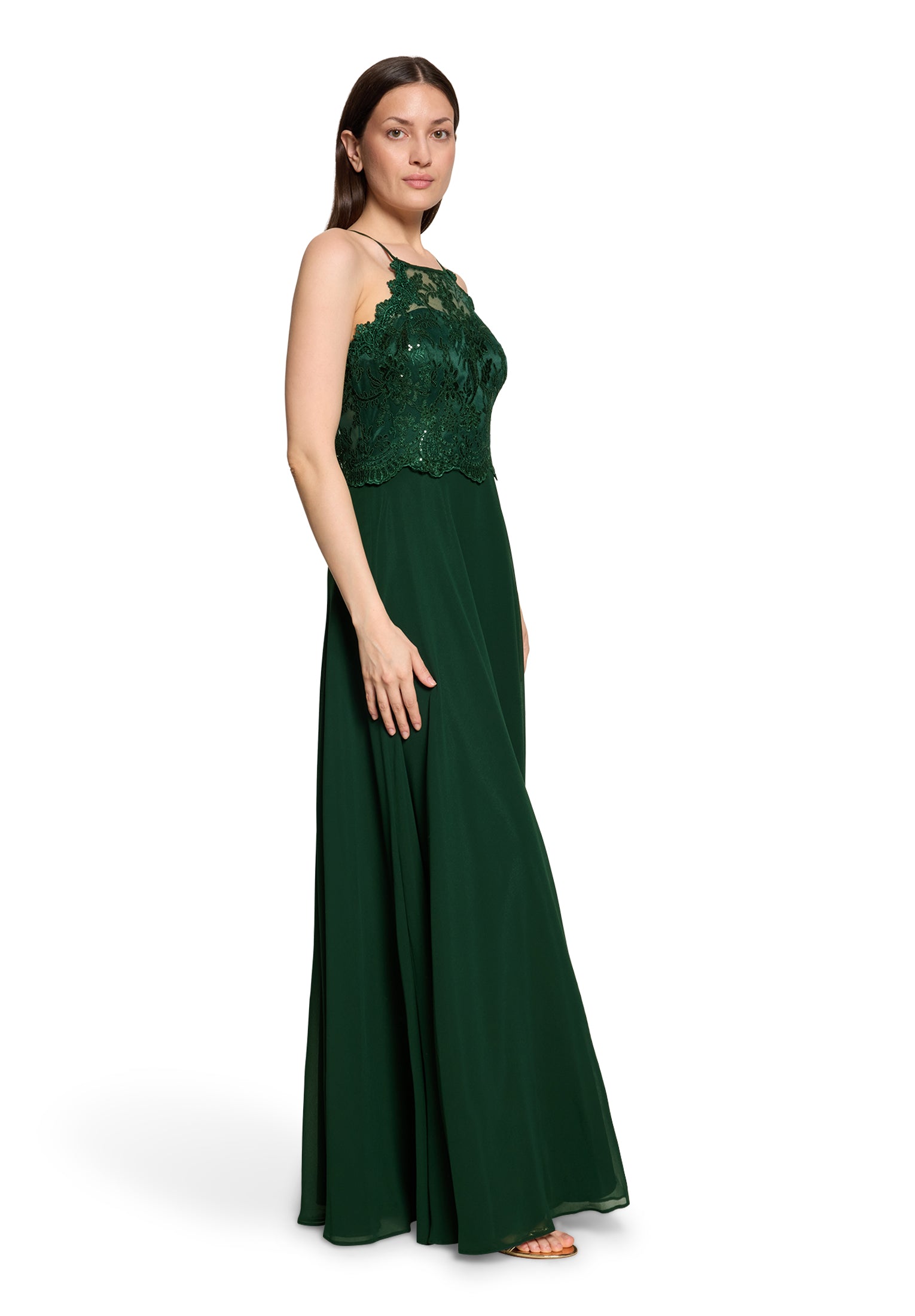 Vera Mont Damen Kleider Dark Moss