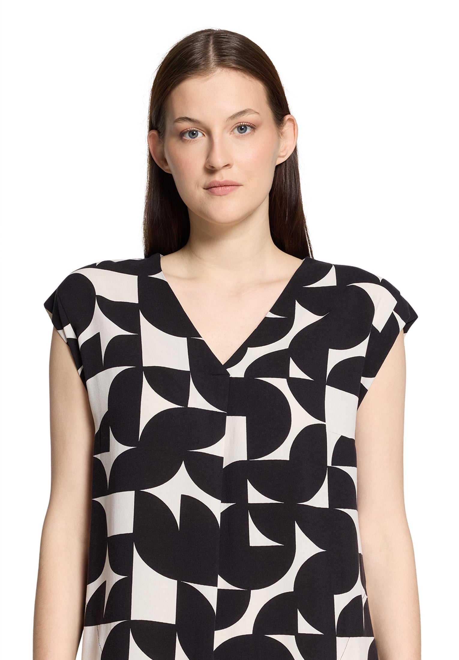 Betty & Co Damen Kleider Black/Cream
