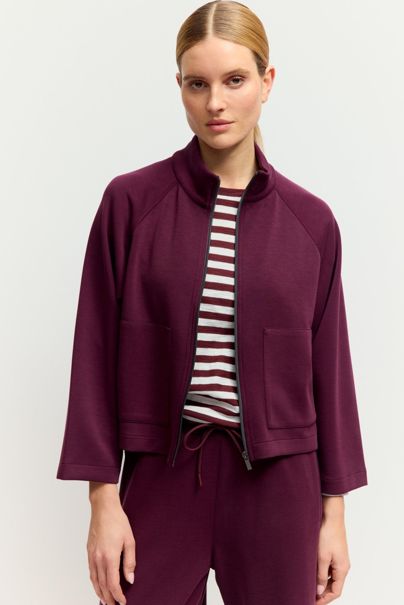 Fashion People Damen Strickjacken Burgundy